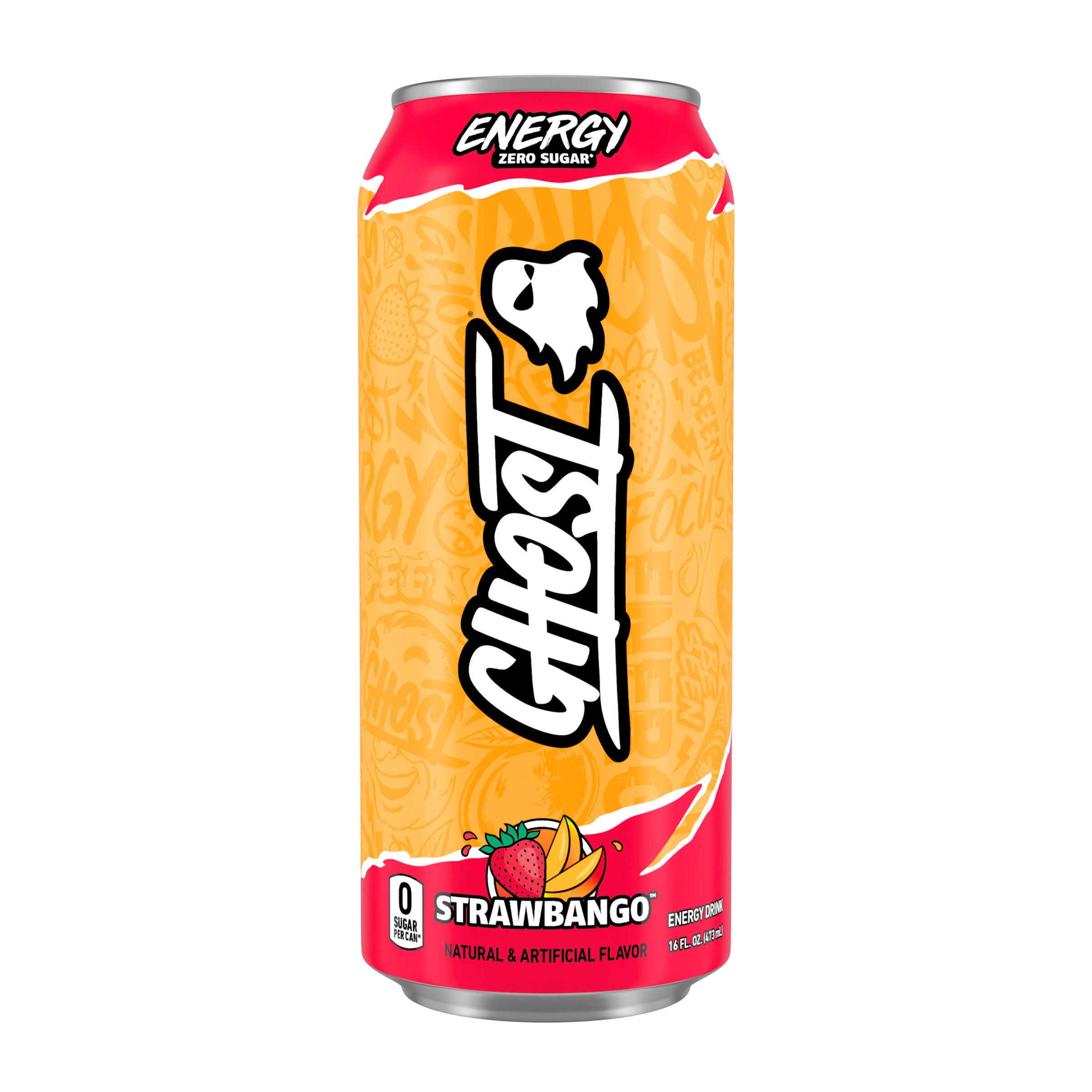 Energy Drink - Strawbango - 16oz. (12 Cans)