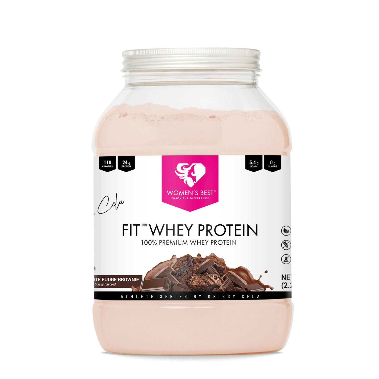 Womens Best FIT Whey Protein Powder Chocolate by Krissy Cela