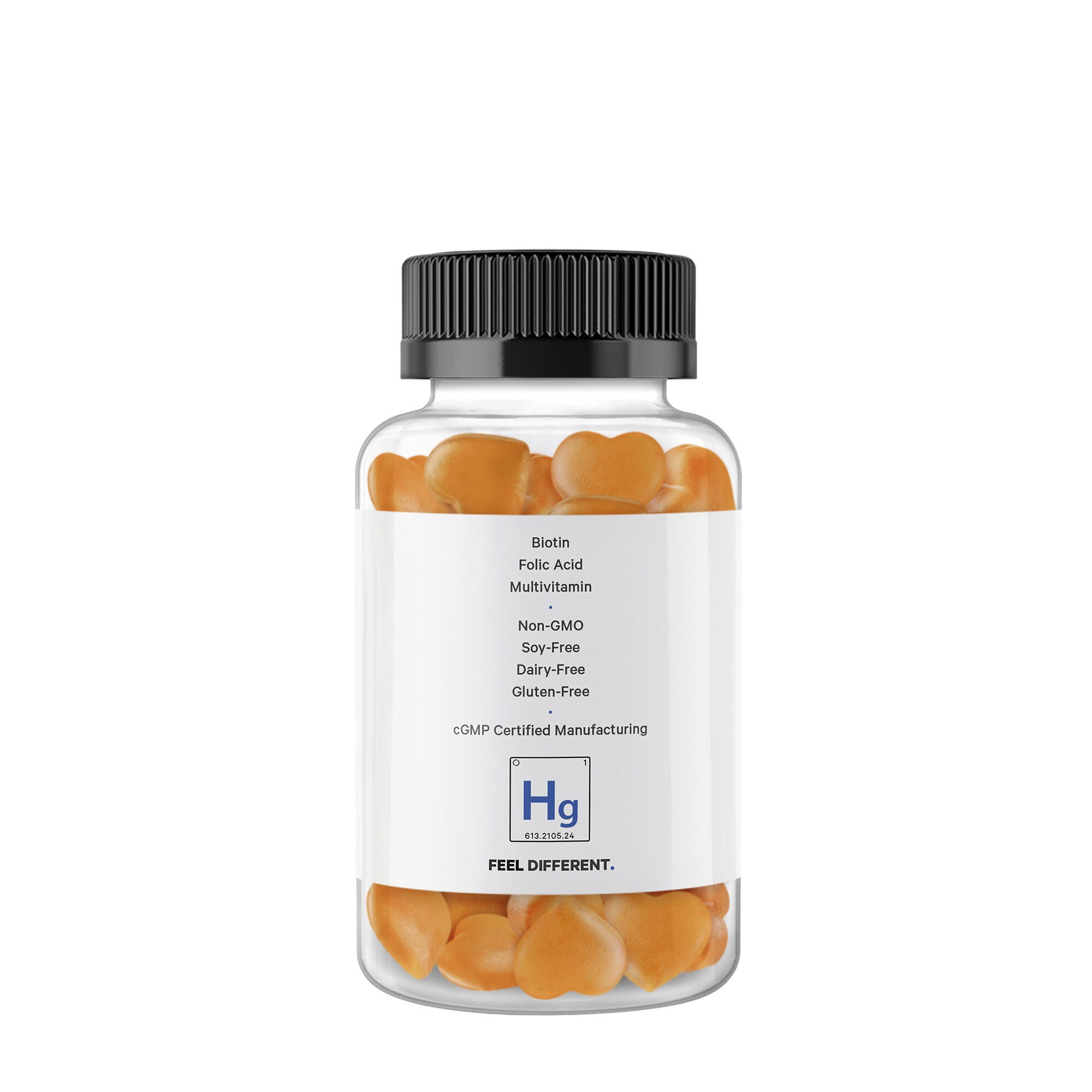 Hair Gummies - Sugarfree Daily Multivitamins - Biotin &amp; Zinc - 60 Gummies (30 Servings)  | GNC