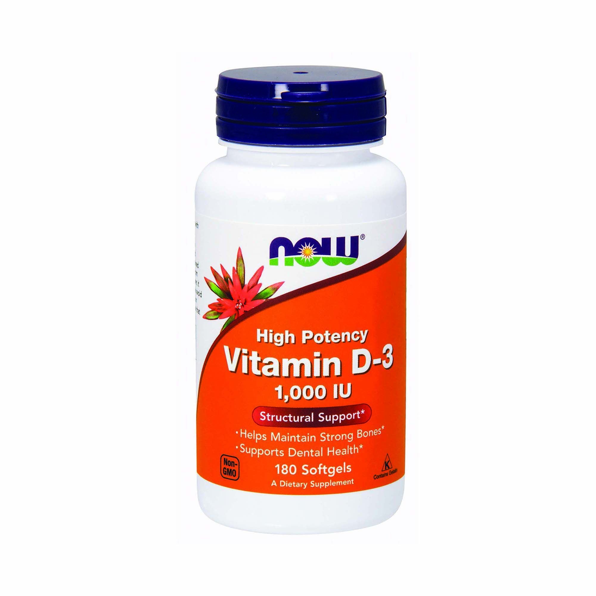 Vitamin D3 1000 IU 180 Softgels (180 Servings) GNC