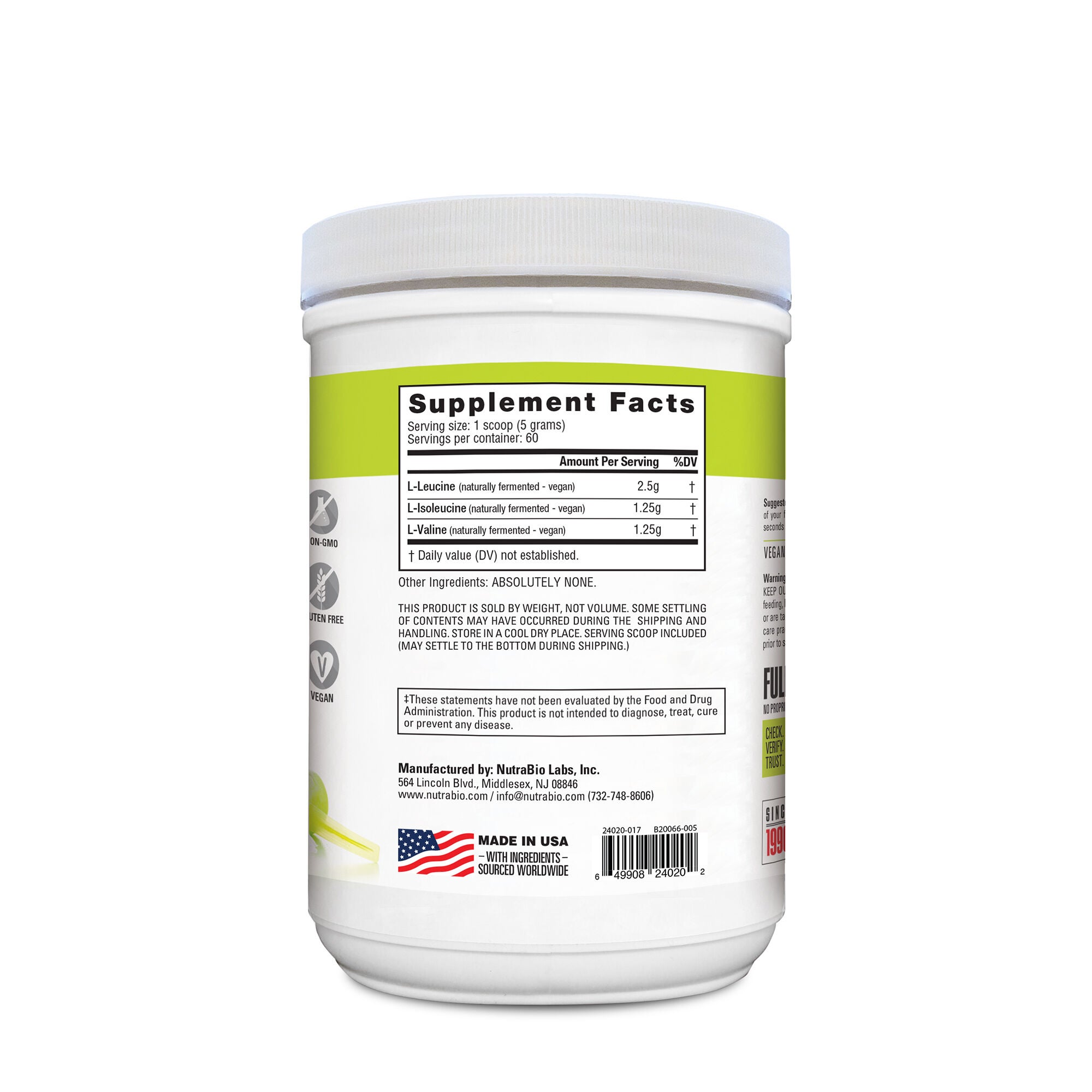 216281 NutraBio® Shop for amino acid blends where you'll find a variety