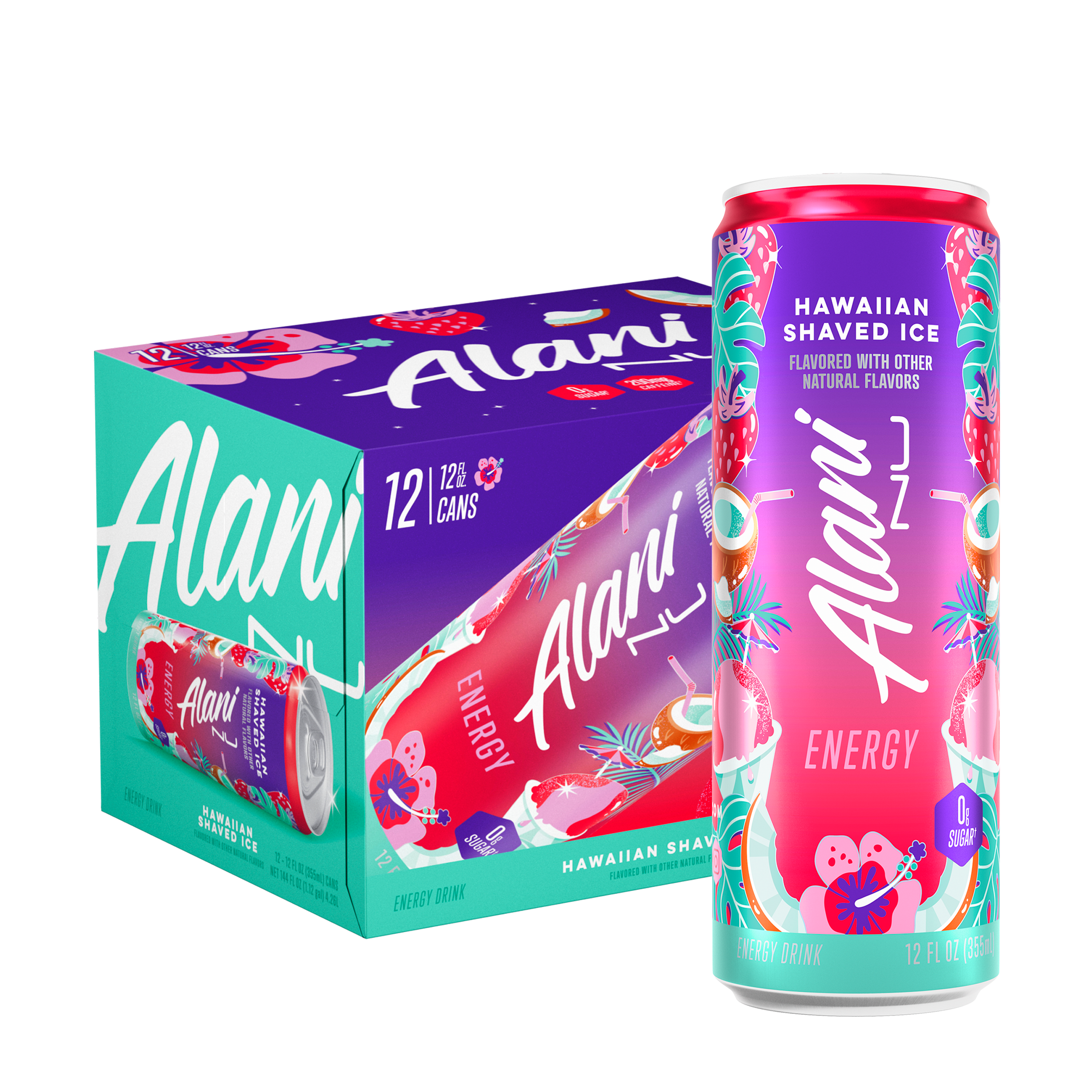 Energy Drink - Hawaiian Shaved Ice - 12oz. (12 Cans) Hawaiian Shaved Ice | GNC