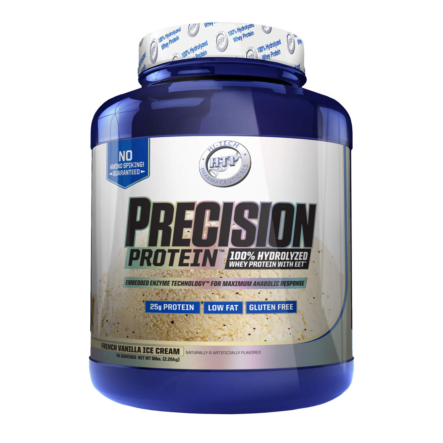 Hi-Tech Pharm Precision Protein - French Vanilla Ice Cream - 5Lbs - 5 lbs