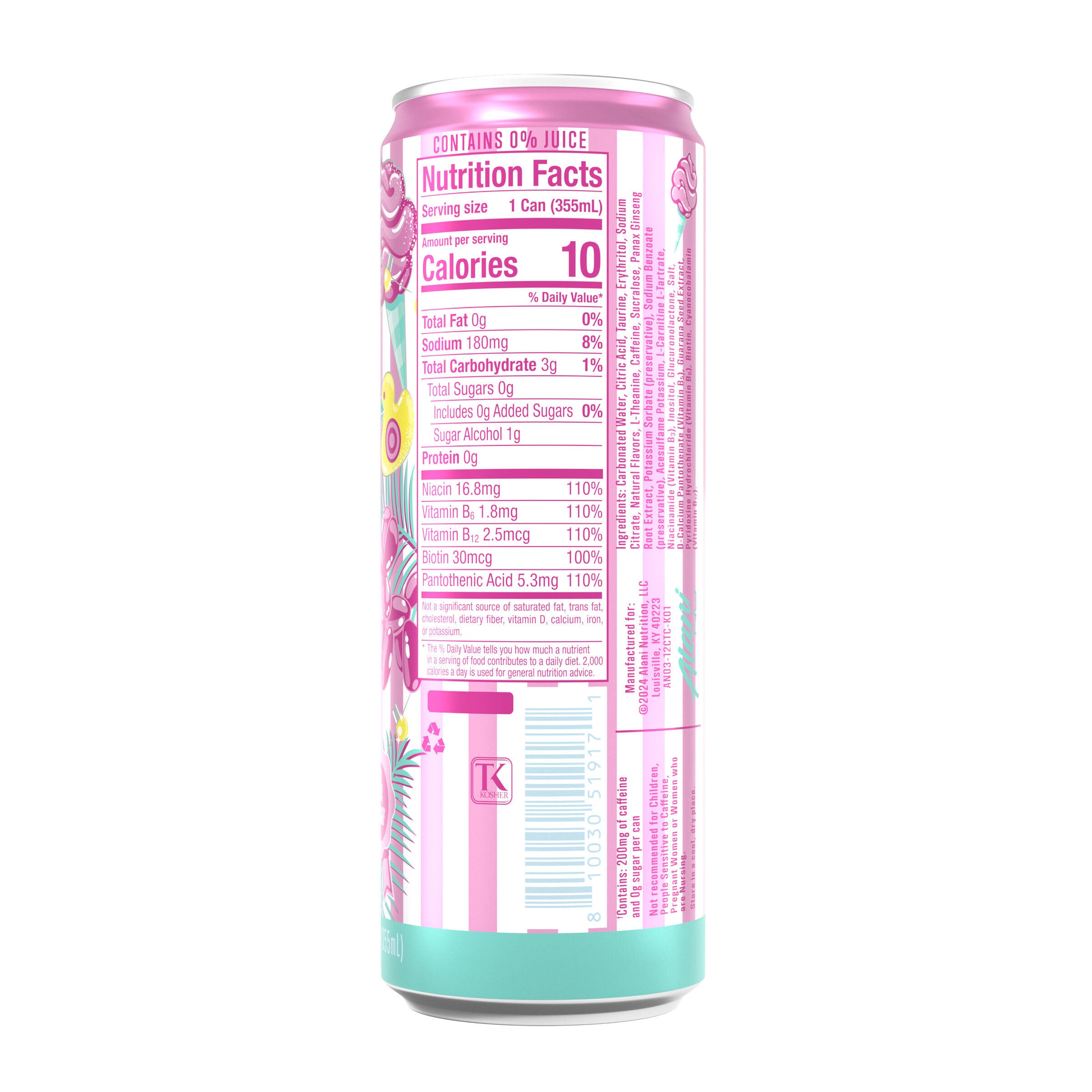 Energy Drink - Cotton Candy - 12oz. (12 Cans) Cotton Candy | GNC