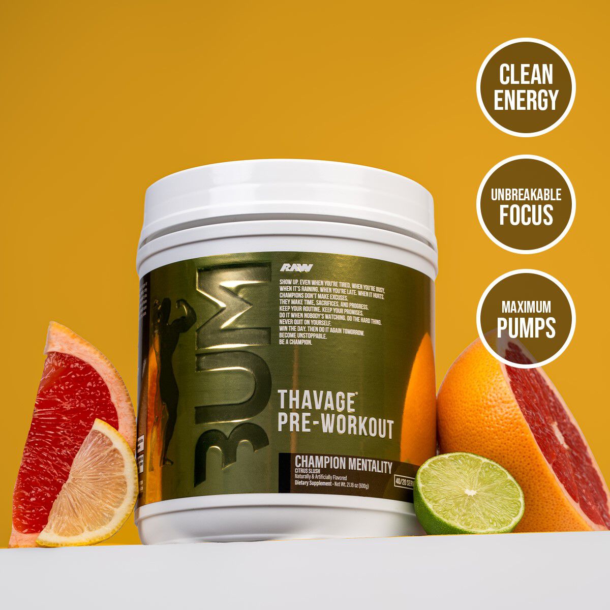 Thavage Pre-Workout - Cotton Candy Grape (40 Servings)