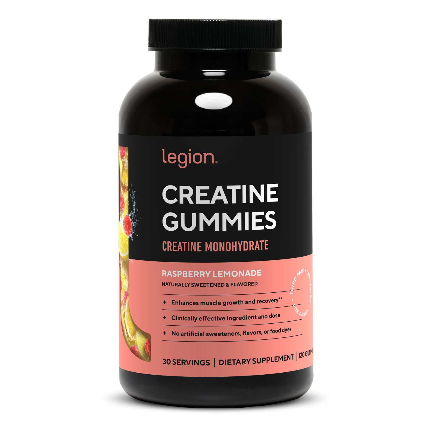 Creatine Gummies - Raspberry Lemonade - 120 Gummies (30 Servings) Raspberry Lemonade | GNC