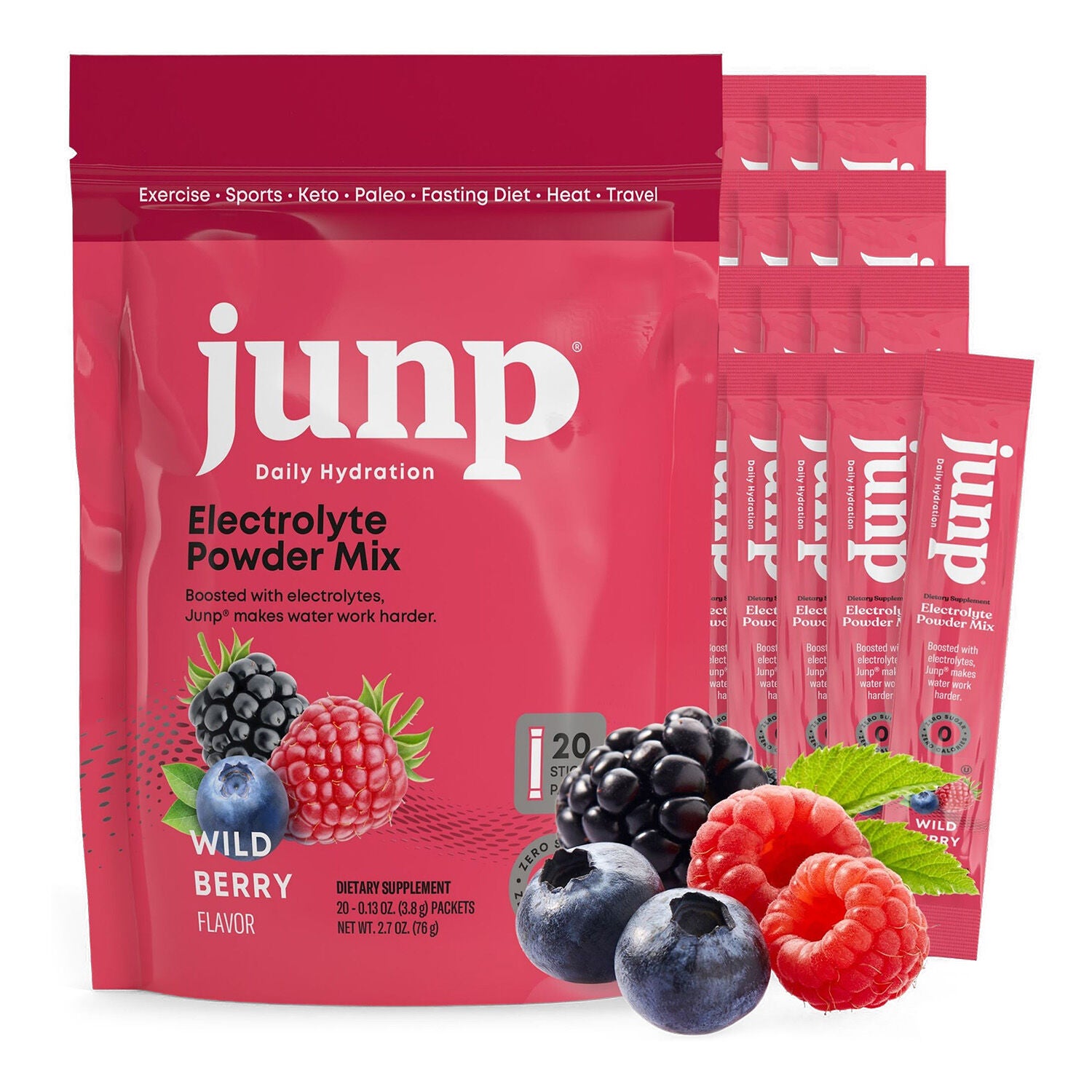 Junp&reg; Daily Hydration - Wild Berry (20 Servings) Wild Berry | GNC