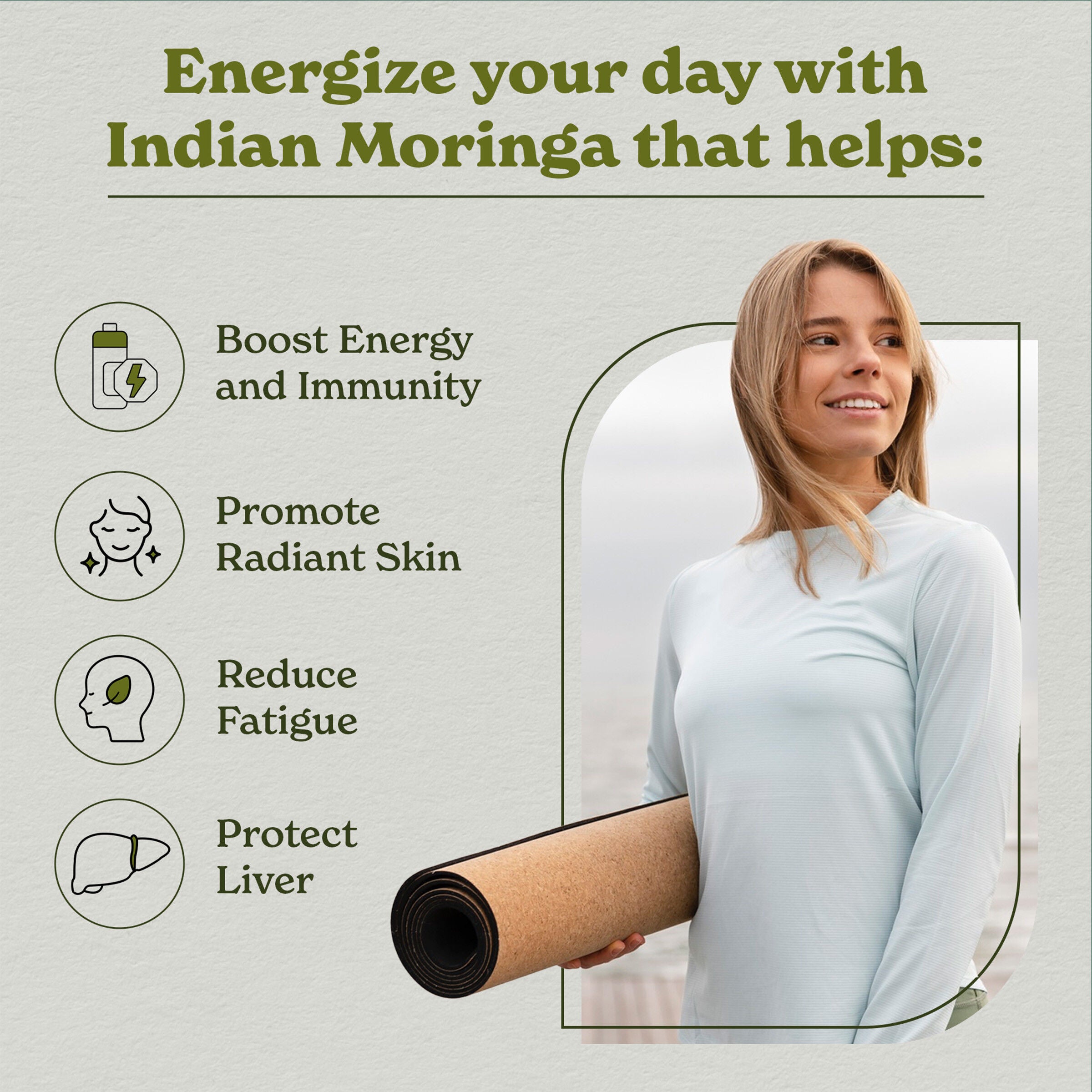 Nourish Moringa 18000mg - 120 Capsules (60 Servings)  | GNC