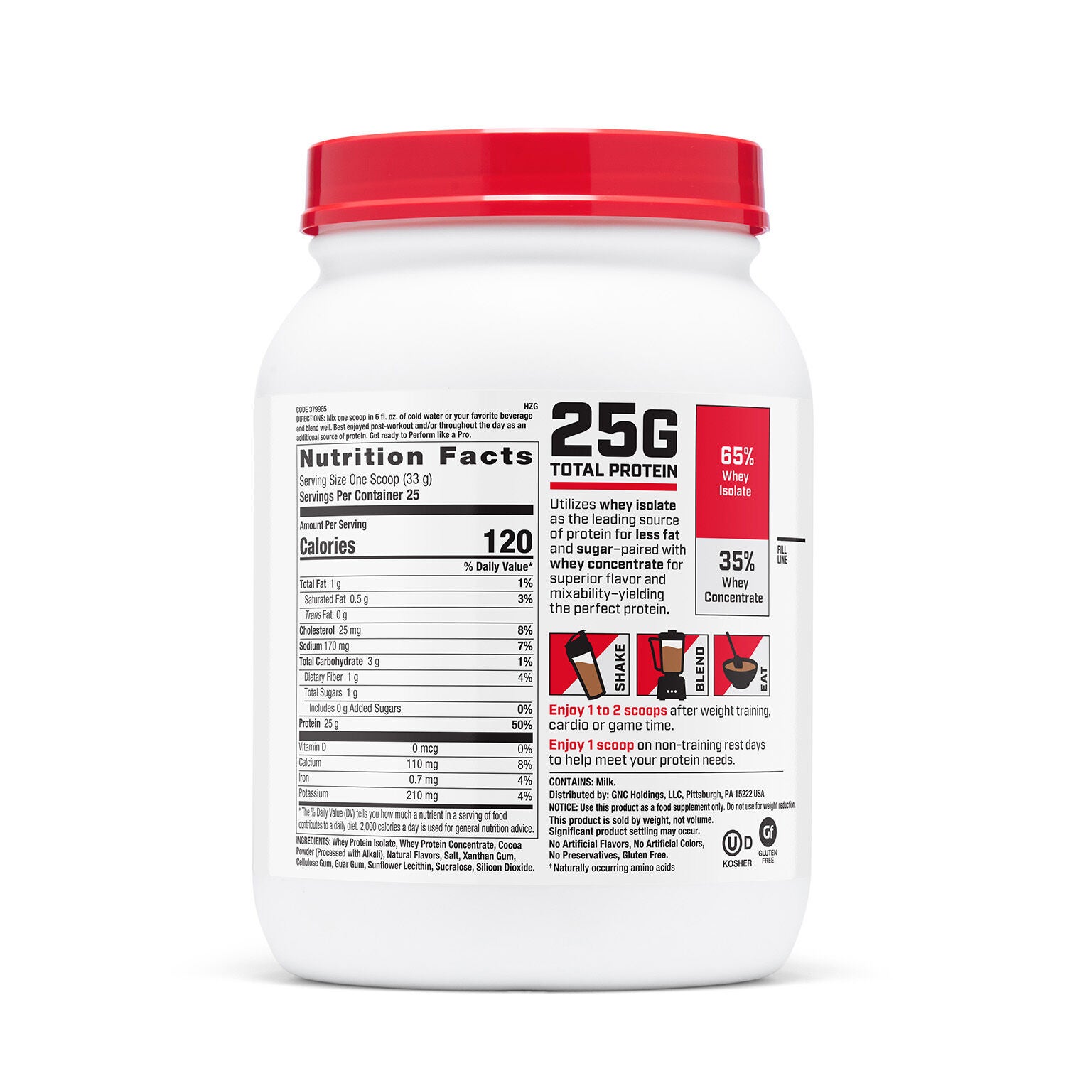 100% Whey 2.0 - Chocolate Supreme (25 Servings)  | GNC
