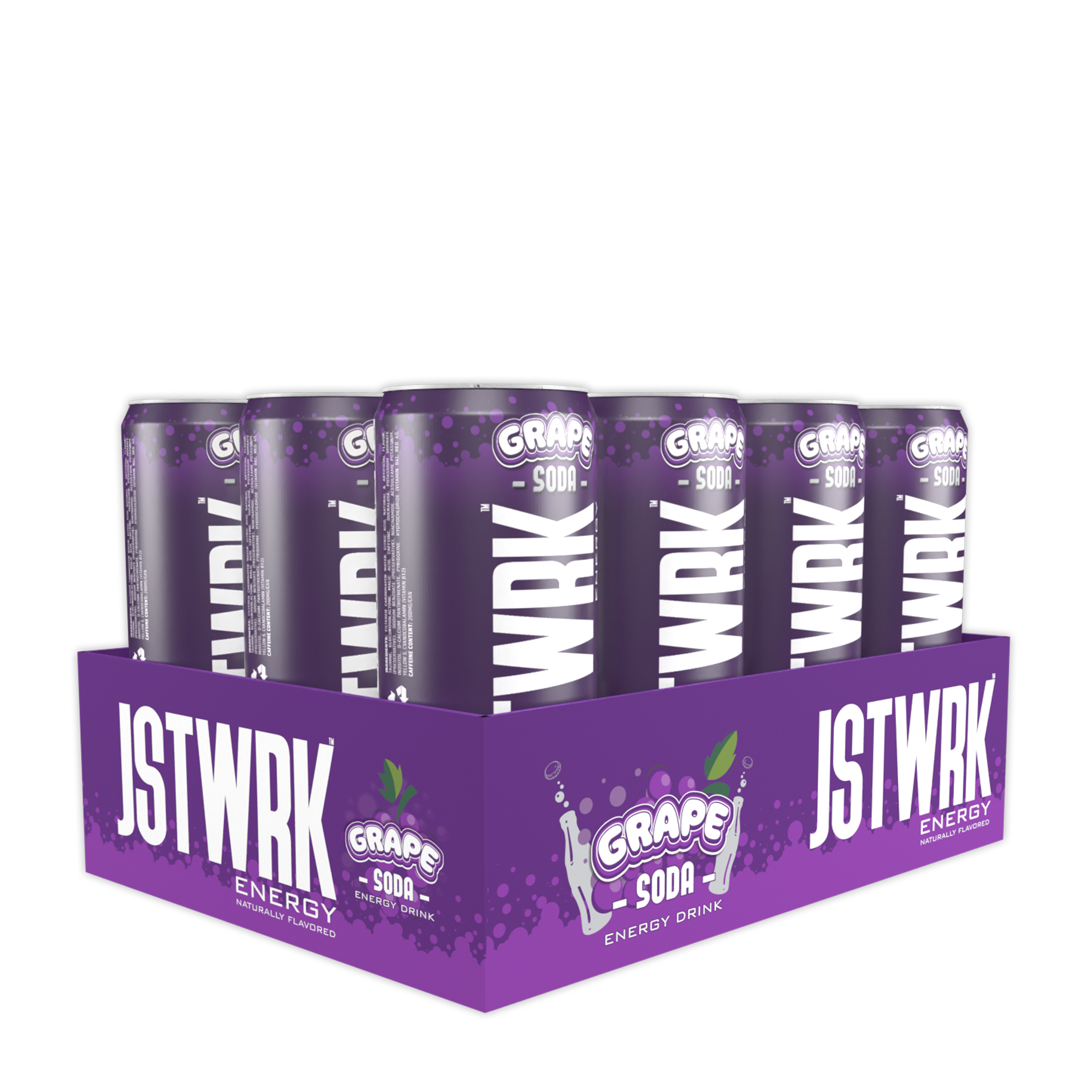 Energy Drink - Grape Soda - 12 fl oz (12 Cans)  | GNC