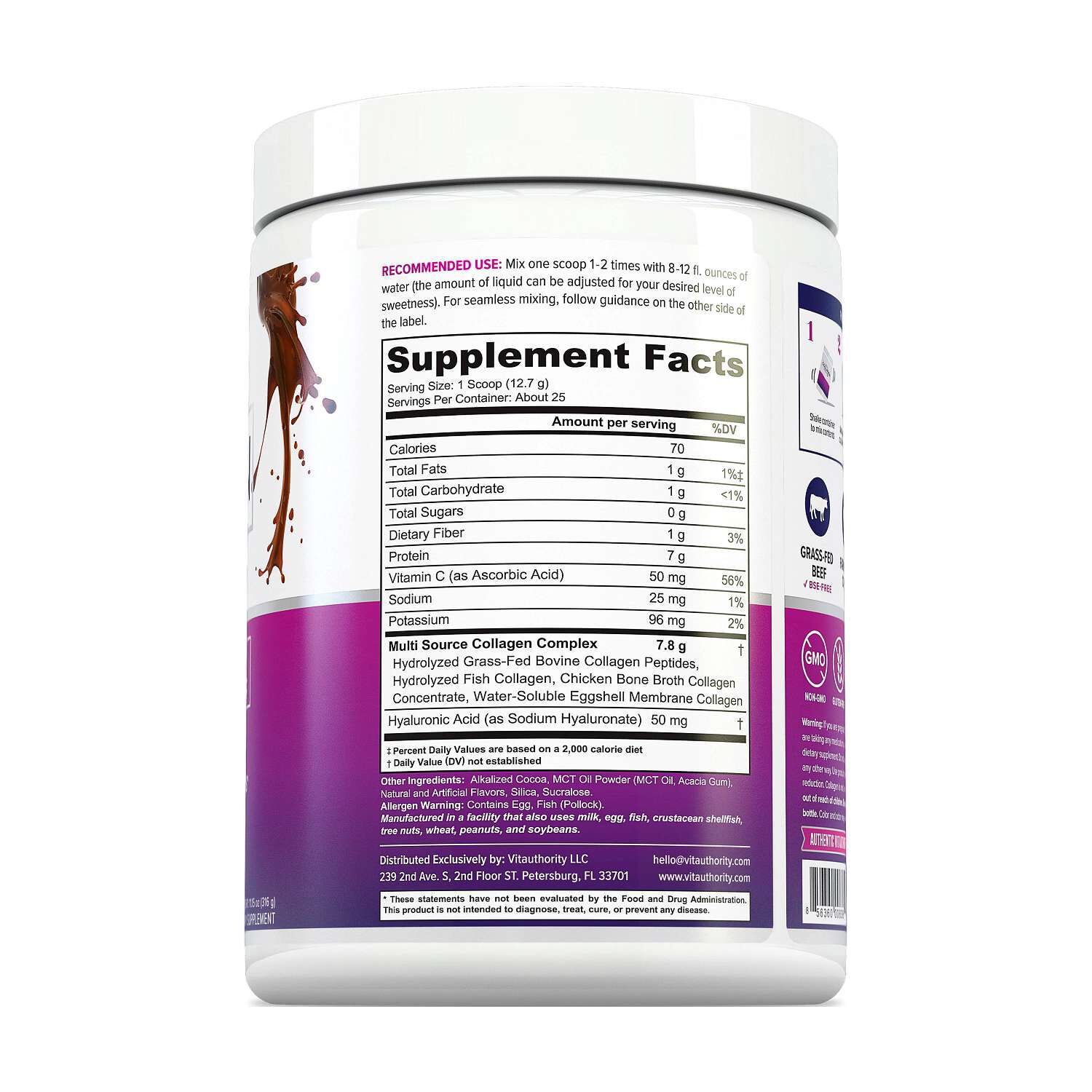 Multi Collagen Protein Powder - Chocolate Swirl - 11.15 oz. (25 Servings)