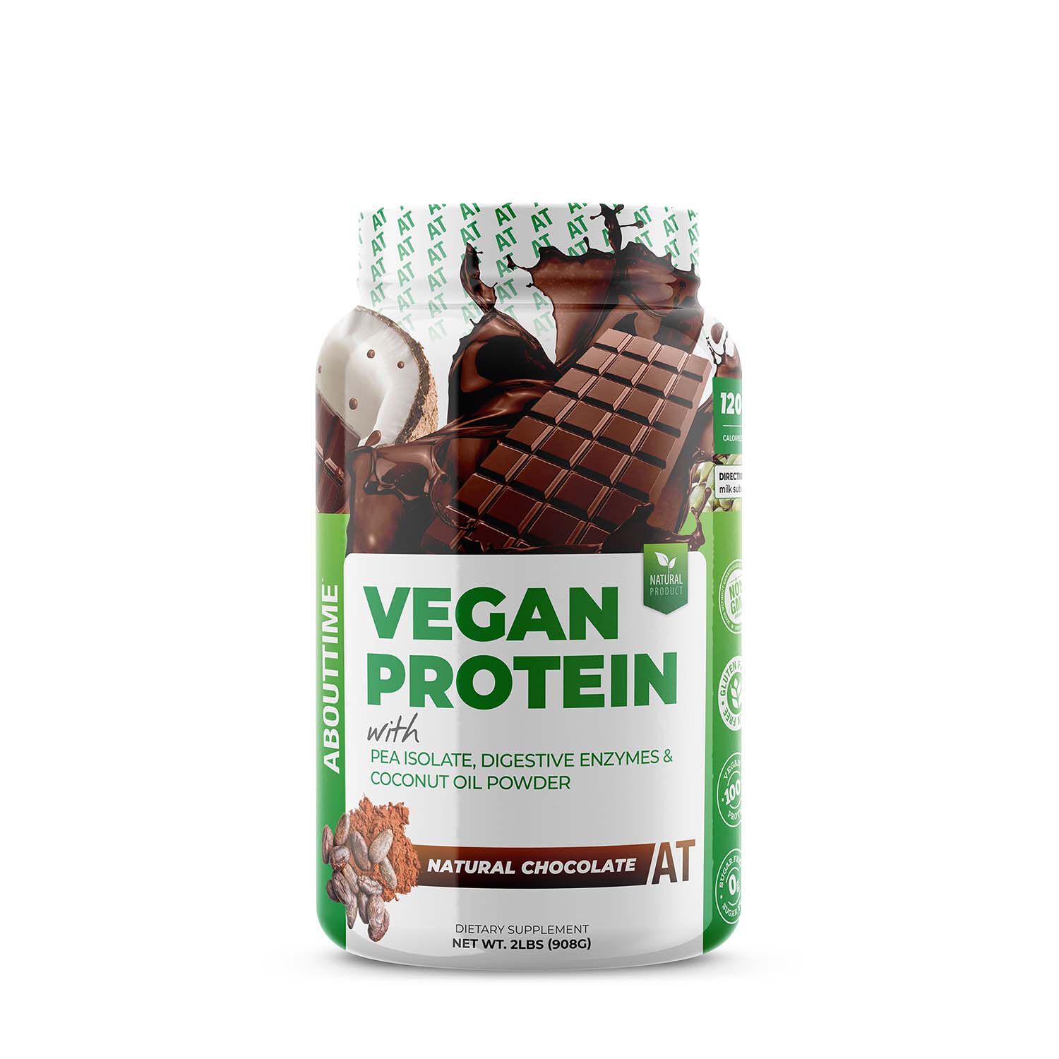 Vegan Protein - Natural Chocolate (32 Servings) Chocolate | GNC