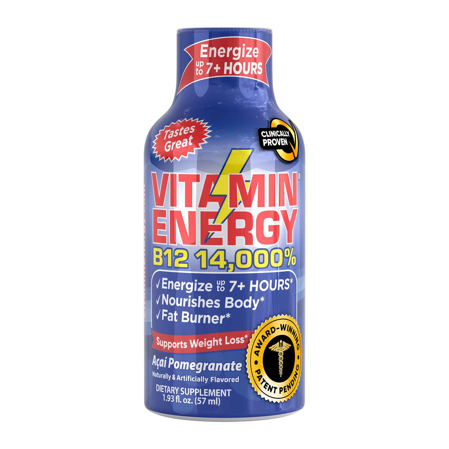 B12 14 -000% Supplement - Acai Pomegranate - 1.93 oz. (12 Bottles)