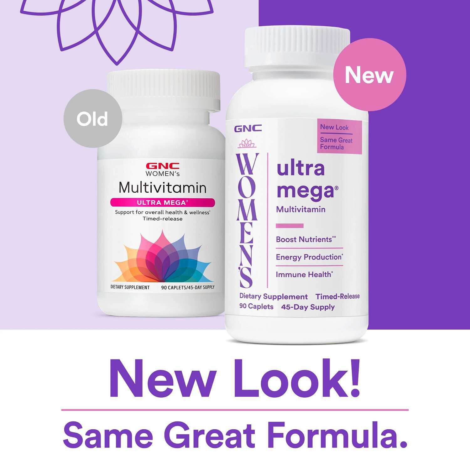 Ultra Mega® Multivitamin - 90 Caplets (45 Servings)