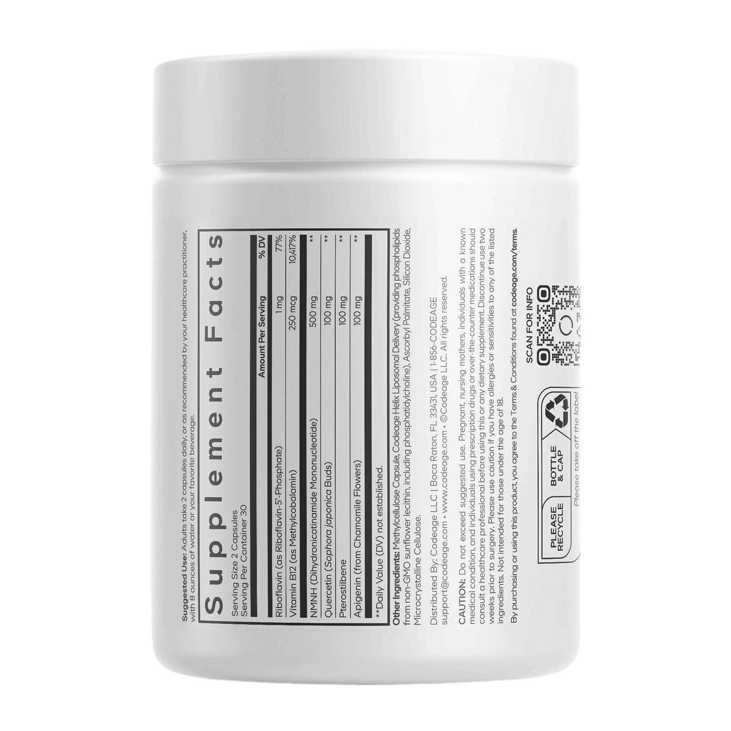 Liposomal NMNH - 60 Capsules (30 Servings)