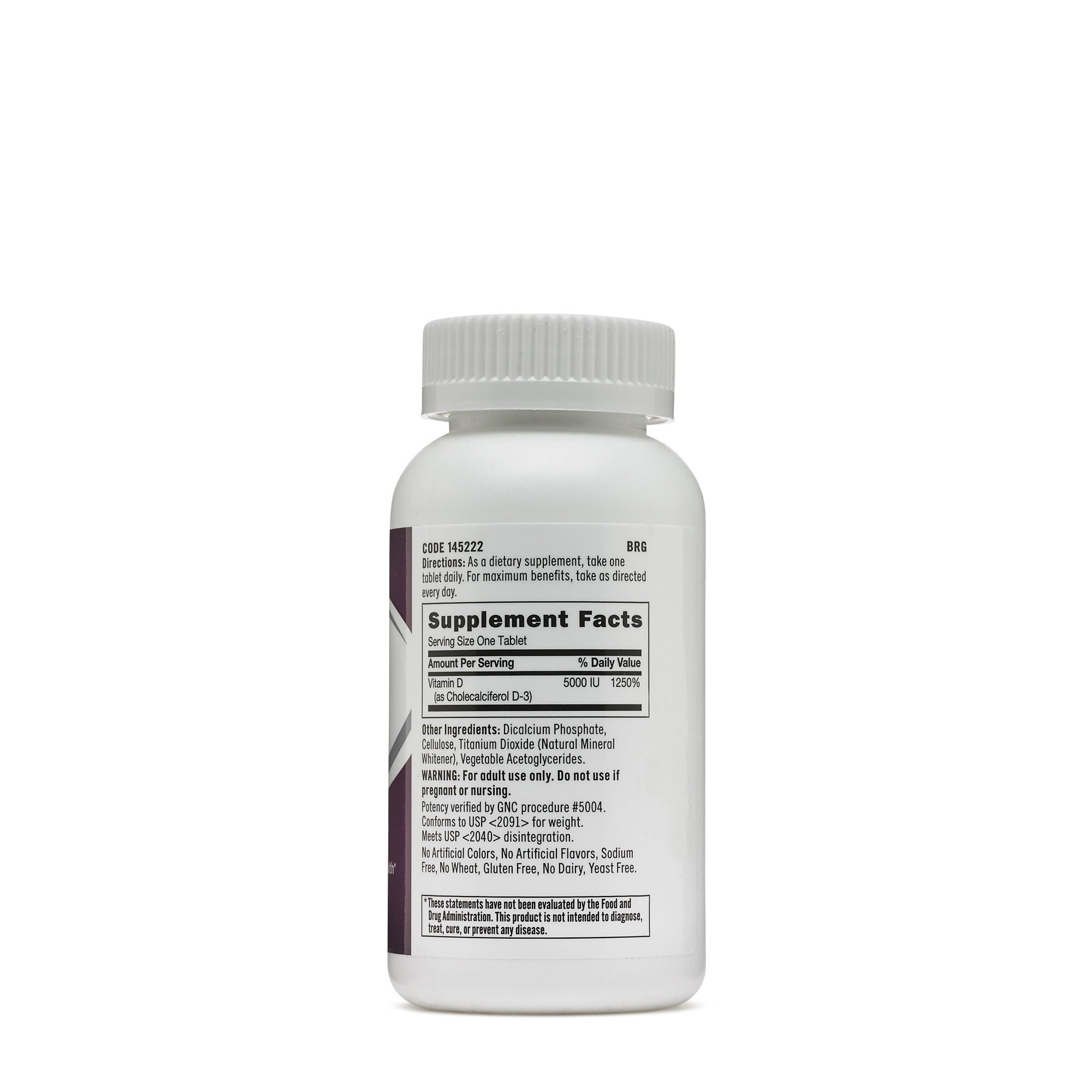 GNC Vitamin D-3 5000 IU 48107123512 | eBay