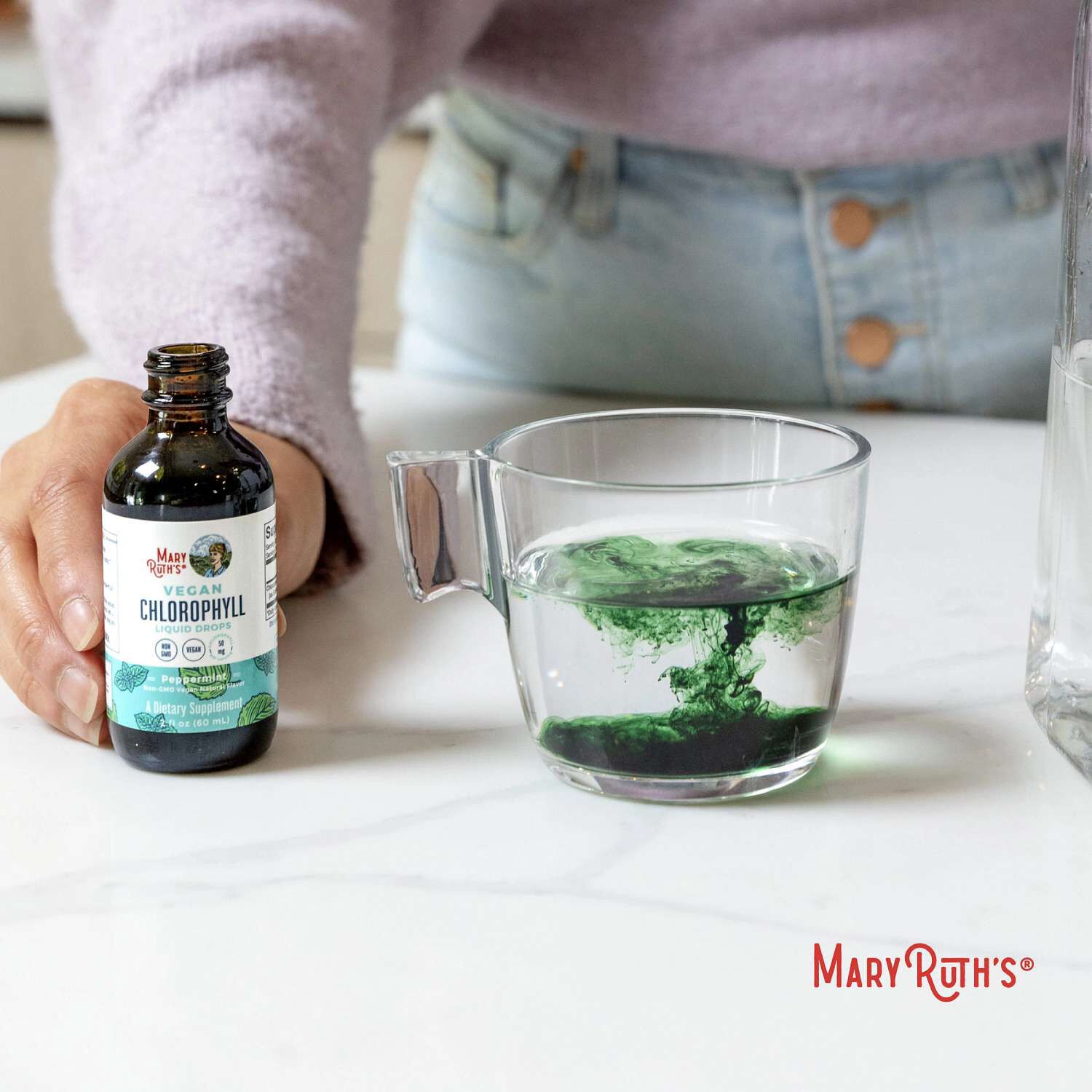 Vegan Chlorophyll Liquid Drops - Peppermint - 2 fl oz (30 Servings)  | GNC