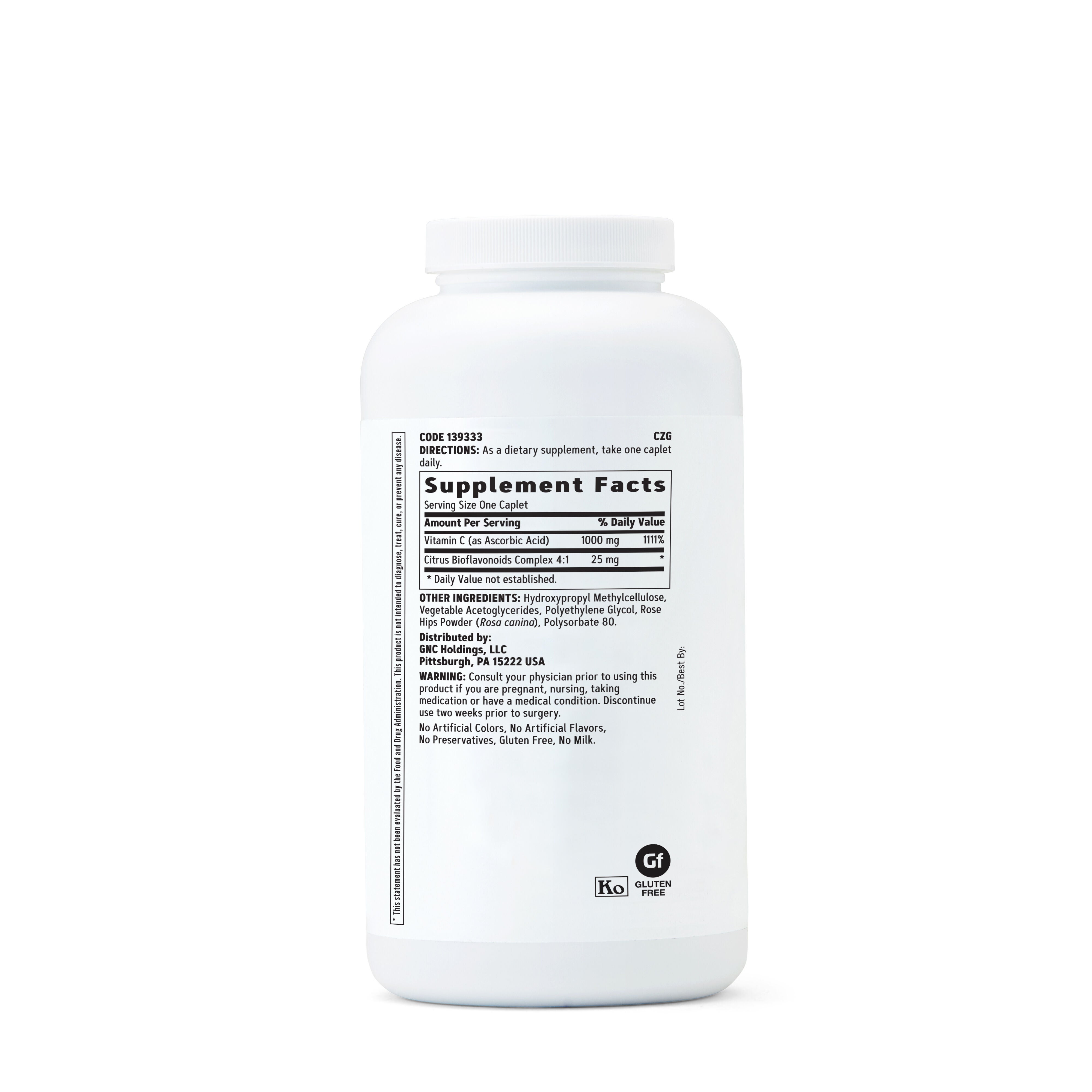 Vitamin C Timed-Release 1000mg - 360 Vegetarian Caplets (360 Servings)  | GNC