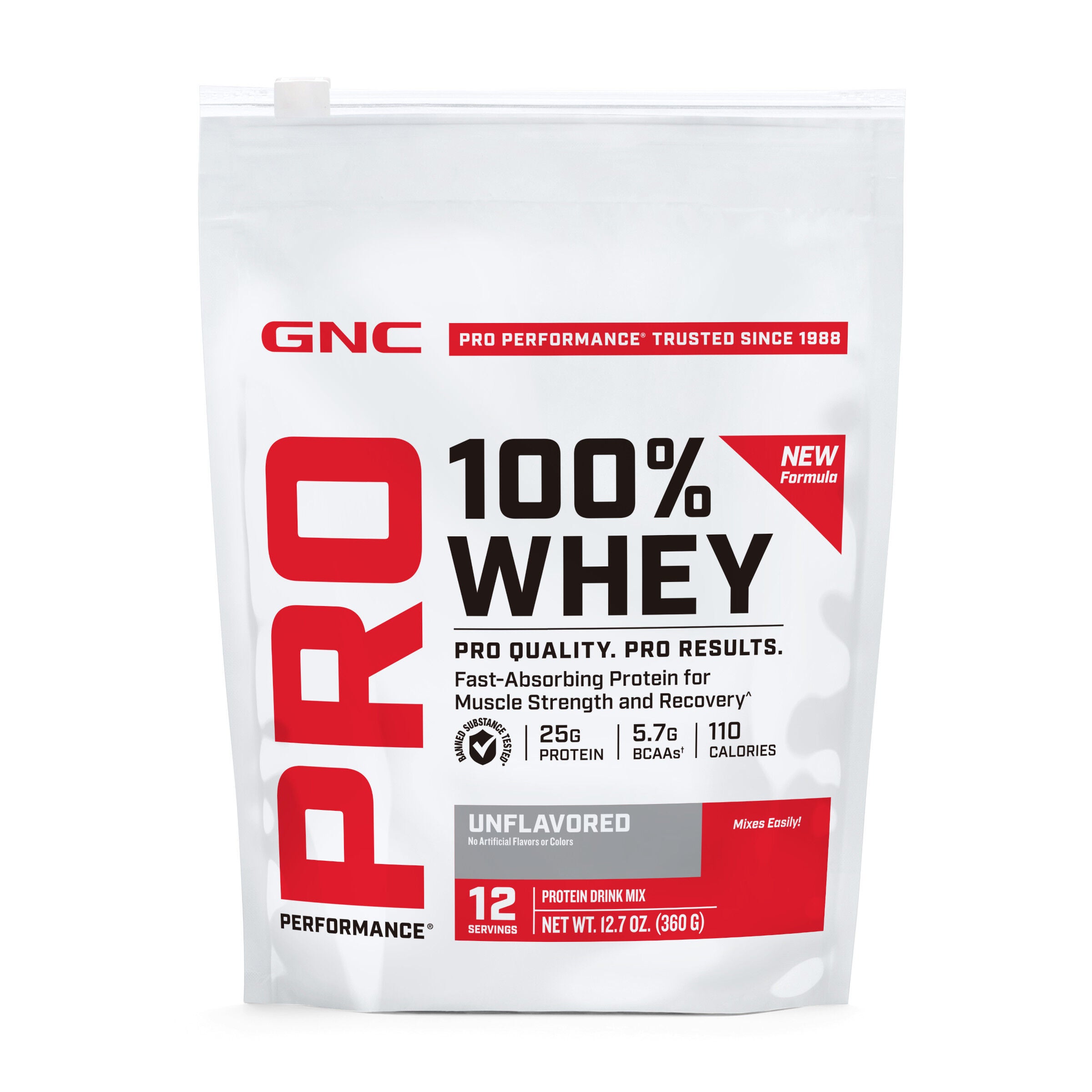 100% Whey 2.0 - Unflavored (12 Servings)  | GNC