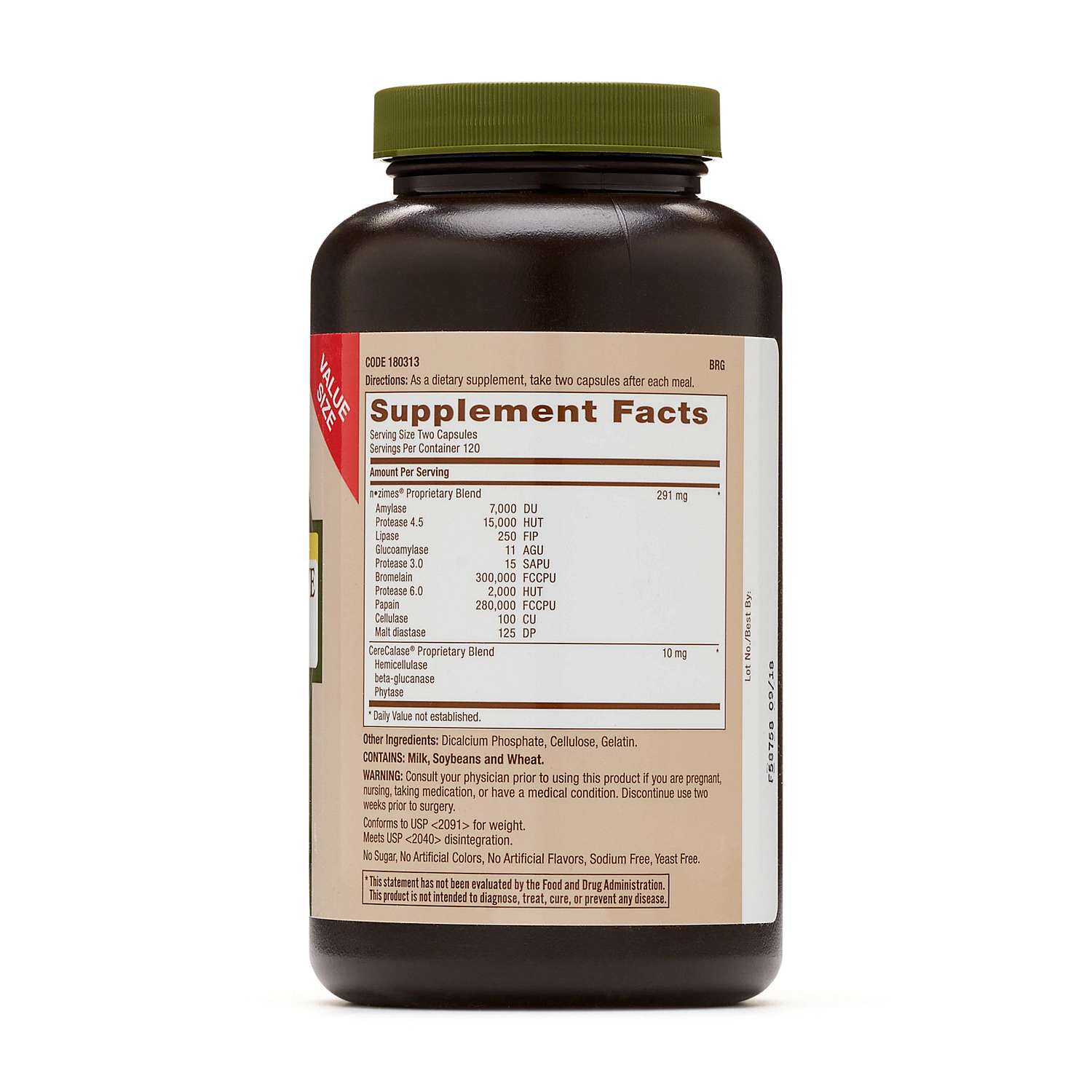 Super Digestive Enzymes - 240 Capsules (120 Servings)  | GNC