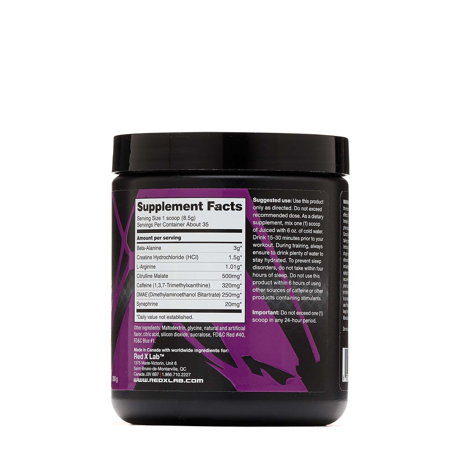 Red X Lab Juiced PreWorkout Grape eBay