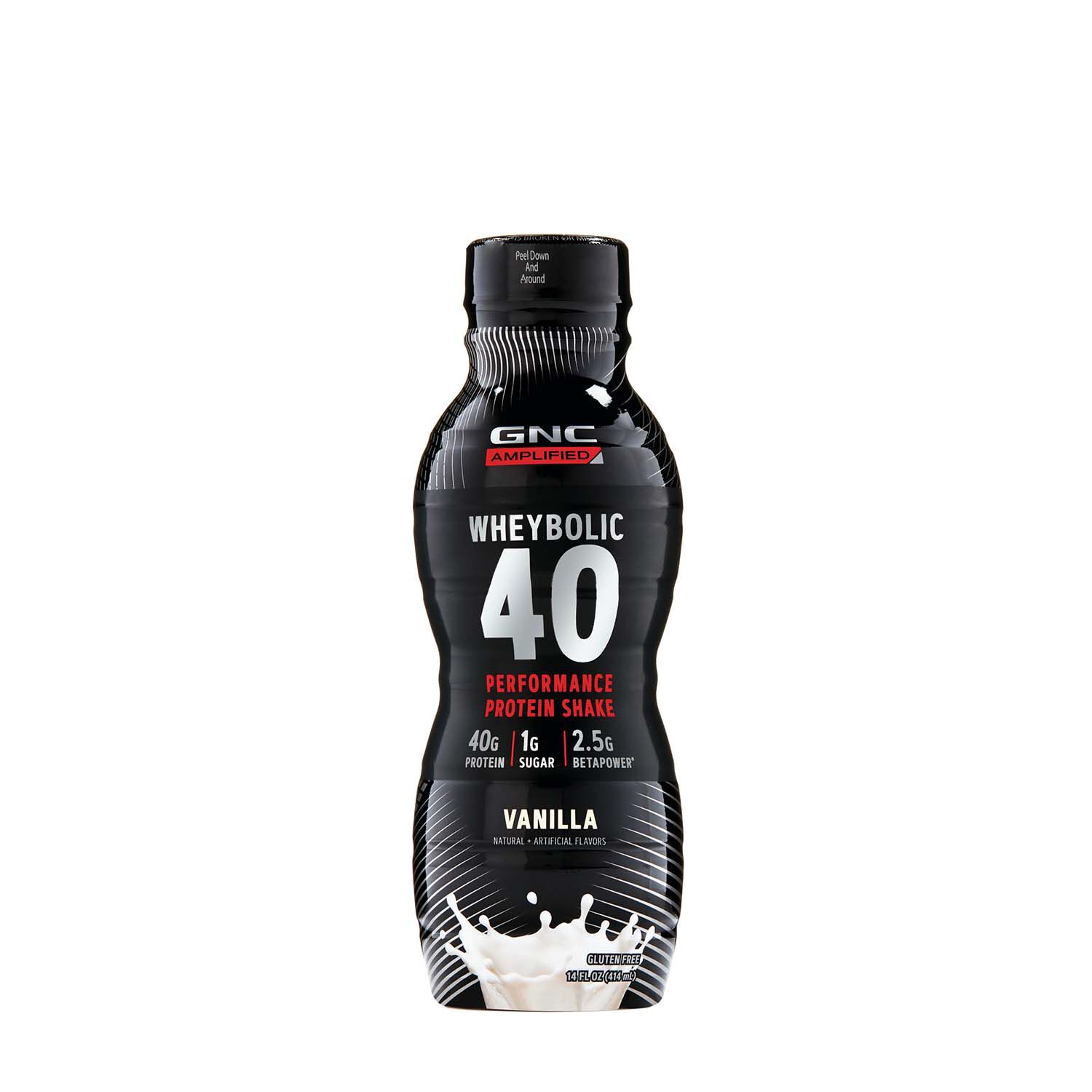 GNC AMP Wheybolic High Protein Drink Vanilla 12 Pack GNC