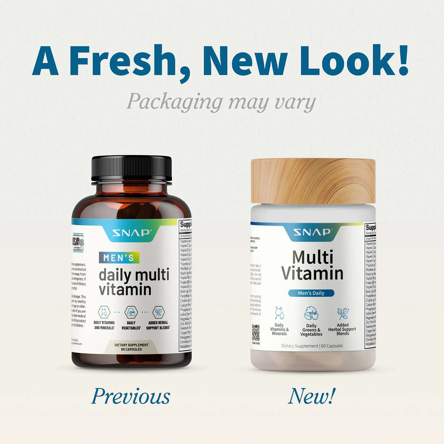 Men's Daily Multi Vitamin - 60 Capsules (30 Servings)
