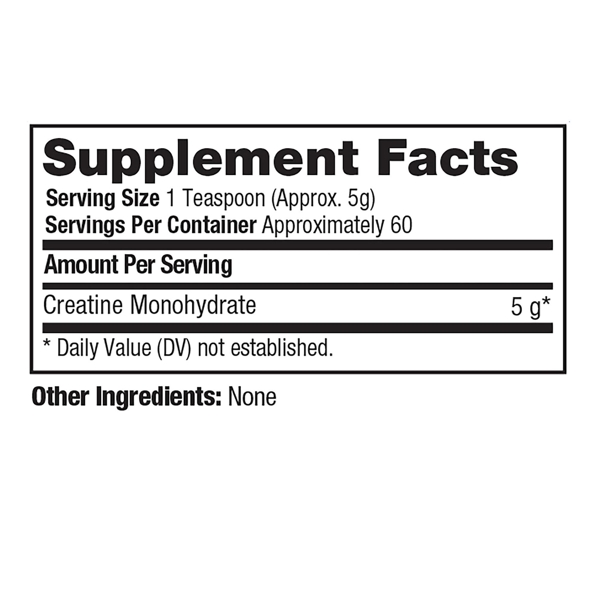 Creatine Monohydrate 5g (60 Servings)