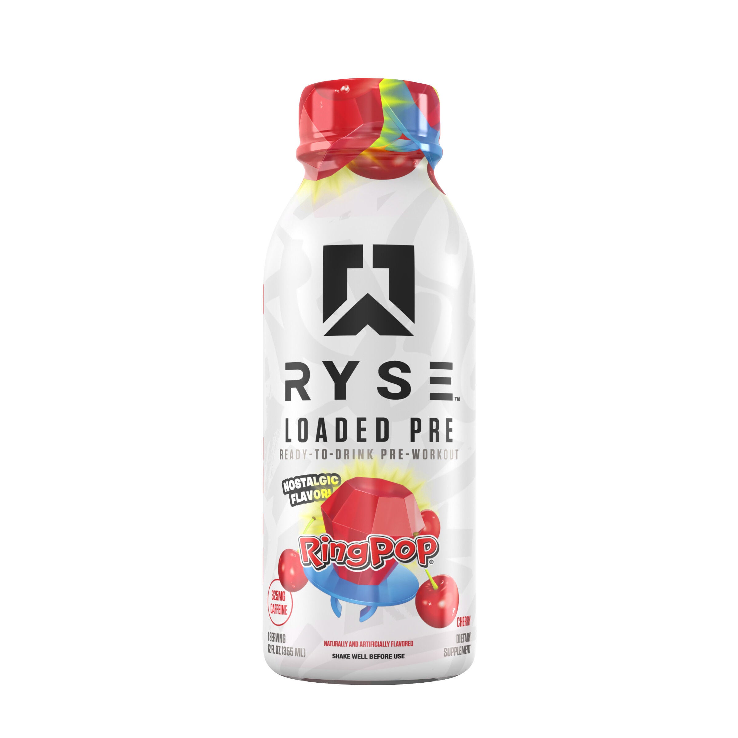 Loaded Pre-Workout RTD - Cherry Ring Pop - 12 fl oz (12 Bottles)