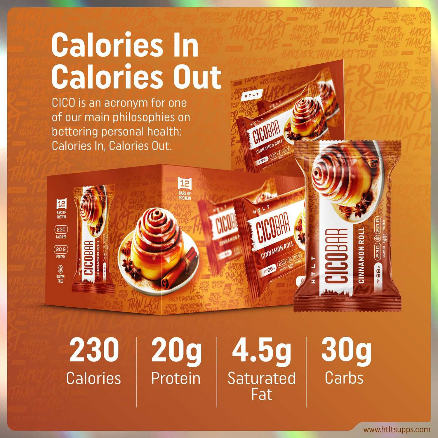 CICO Bar - Cinnamon Roll (12 Bars) Cinnamon Roll | GNC