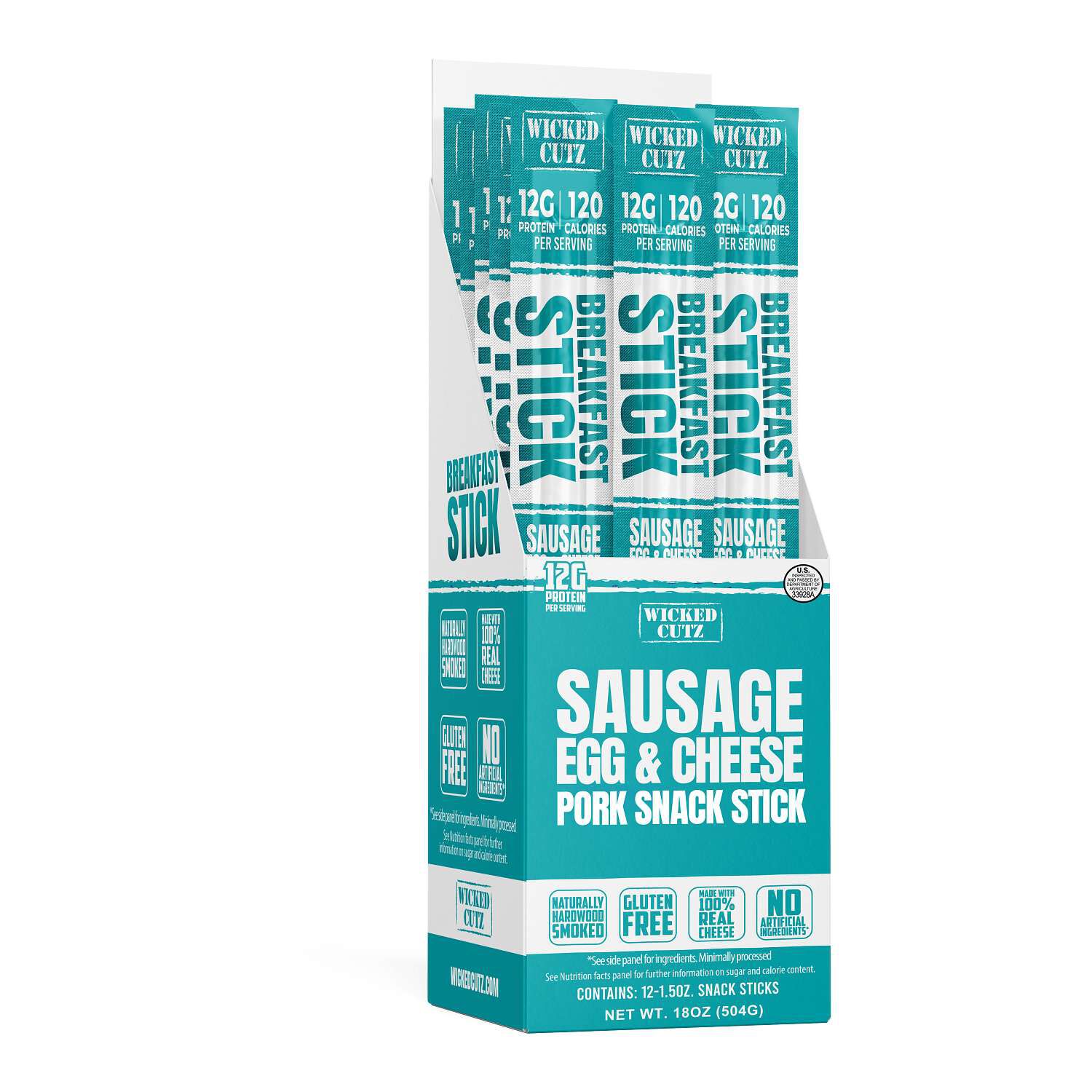 Breakfast Sticks - Sausage Egg & Cheese (12 Sticks)