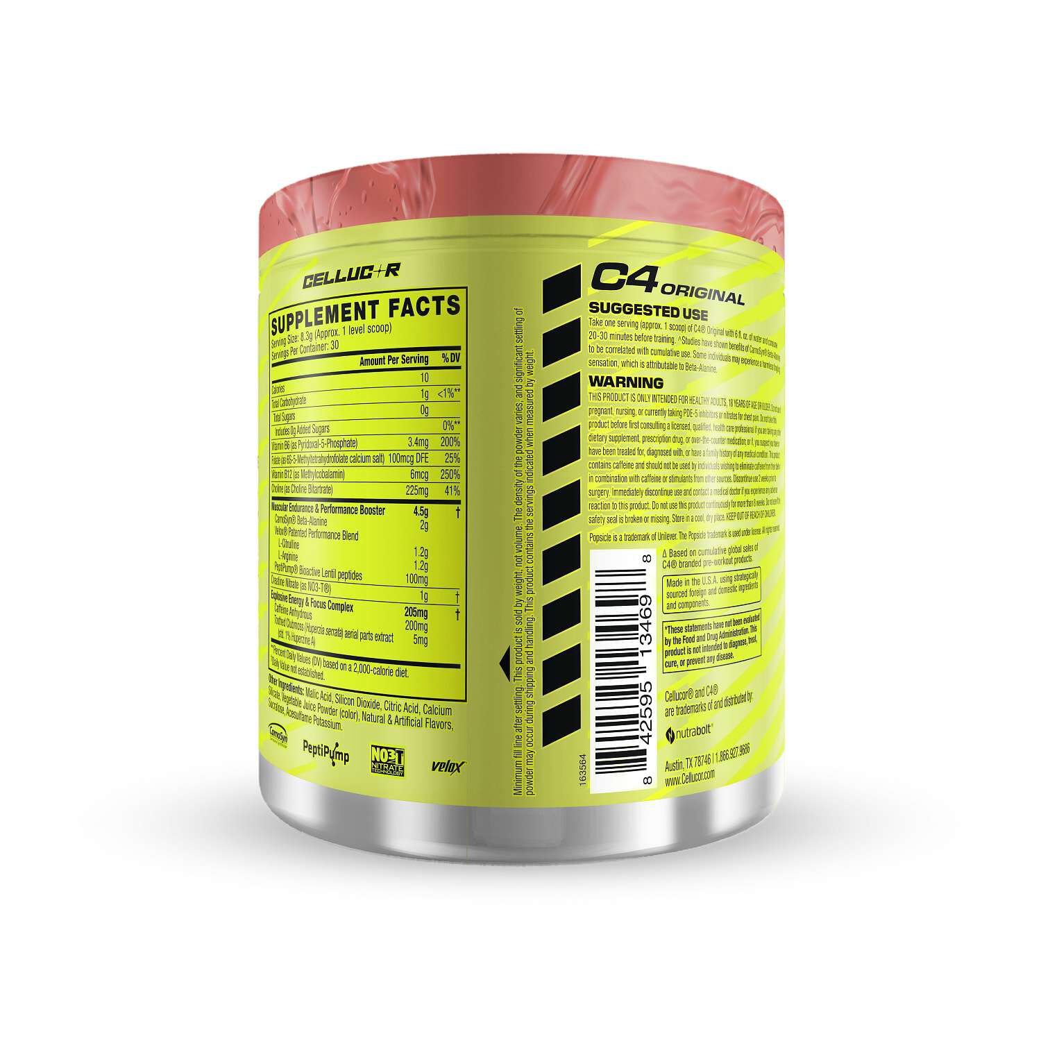 C4 Original Pre-Workout - Cherry Popsicle (30 Servings)
