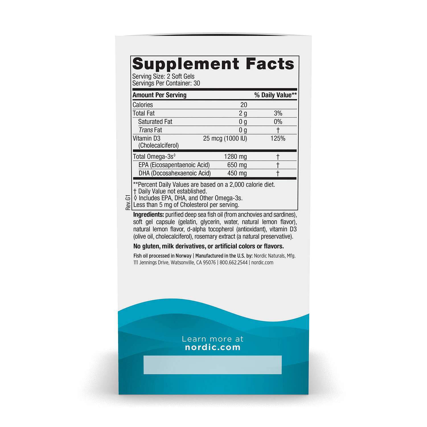 Ultimate Omega&reg; D3 - Lemon - 30 Softgels (30 Servings)