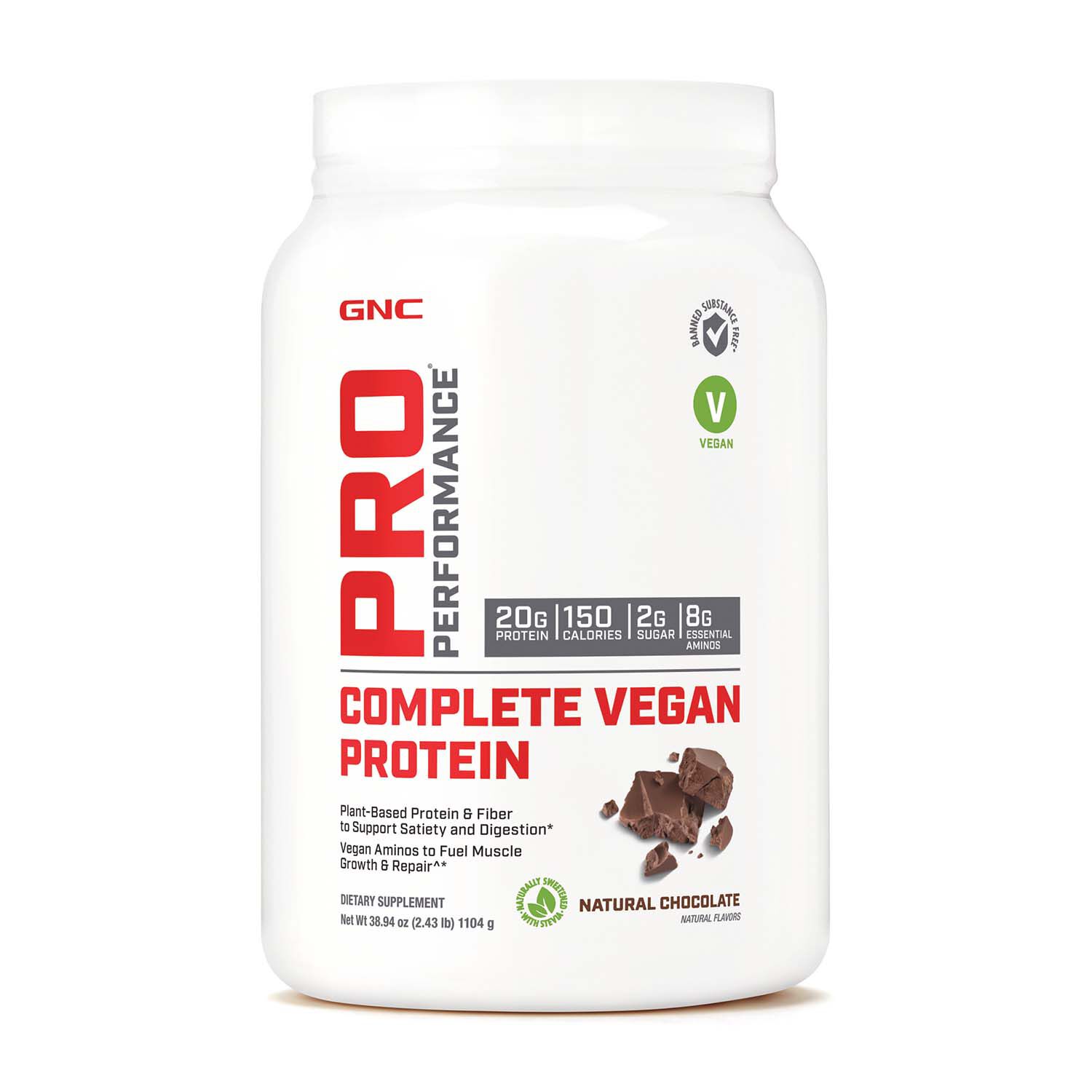 Gnc Pro Performance Complete Vegan Protein Natural Chocolate Gnc