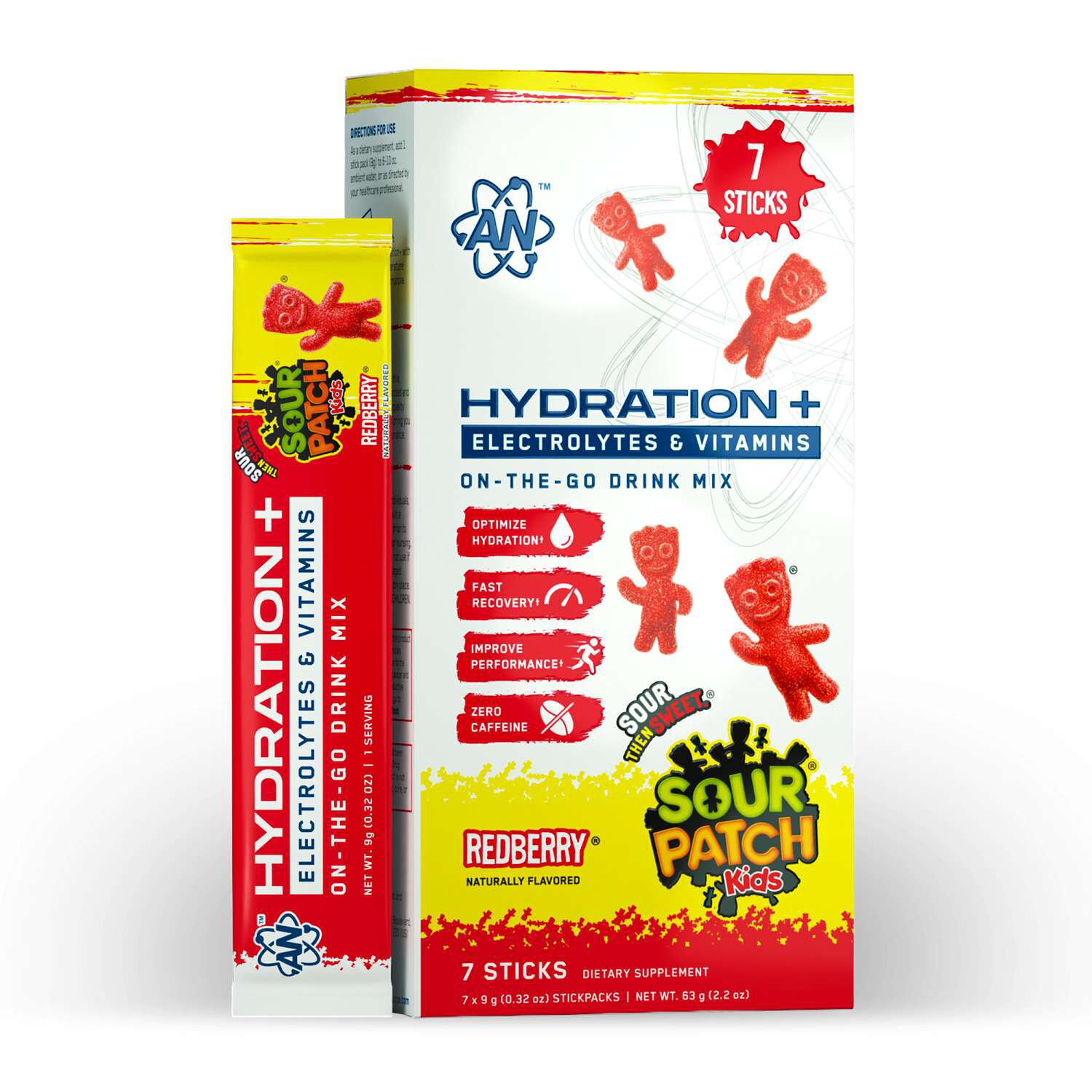 Hydration- Sour Patch Kids&reg; Redberry&reg; (7 Stick Packs) Redberry&reg; | GNC
