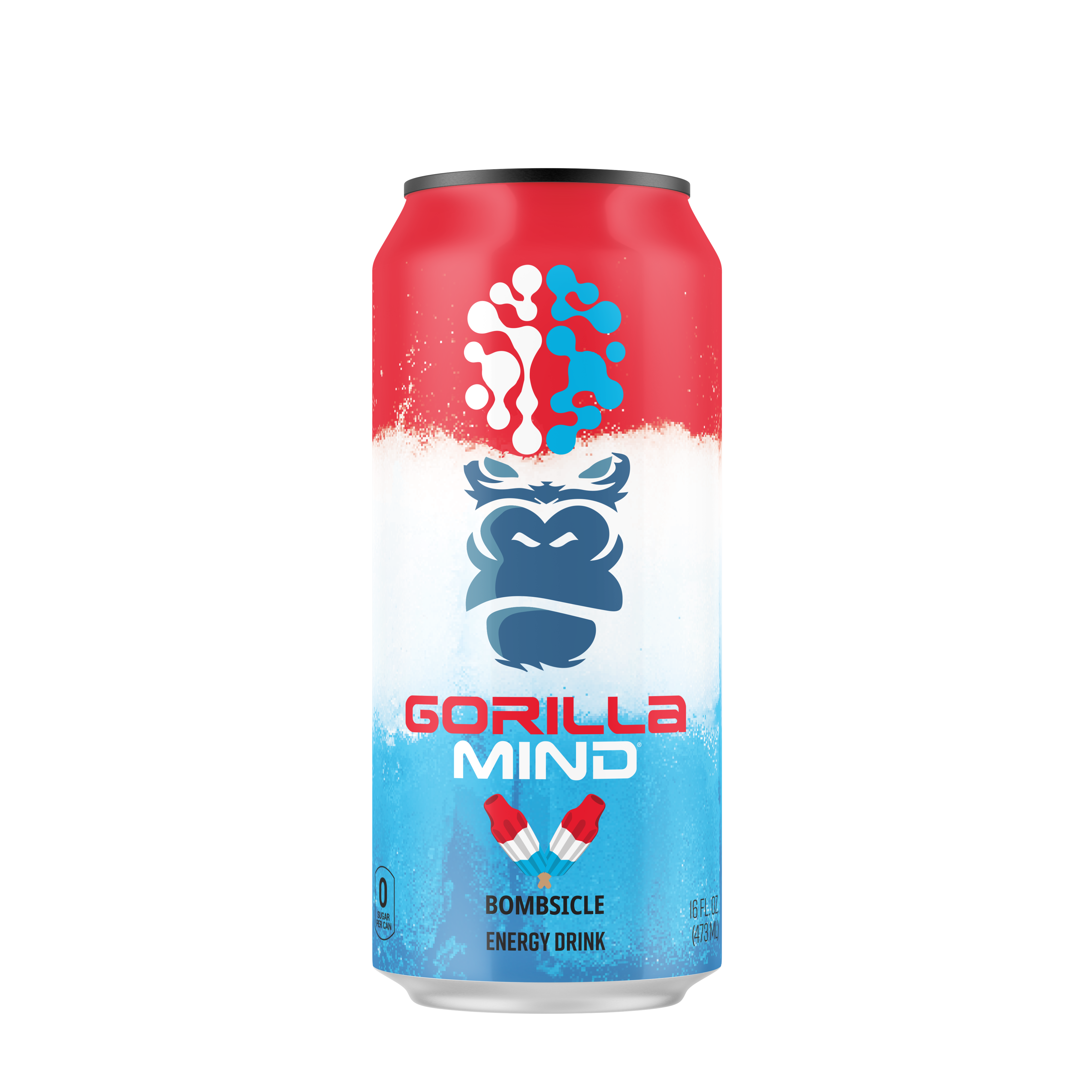 Gorilla Mind® Energy Drink Bombsicle 16oz. (12 Cans) GNC