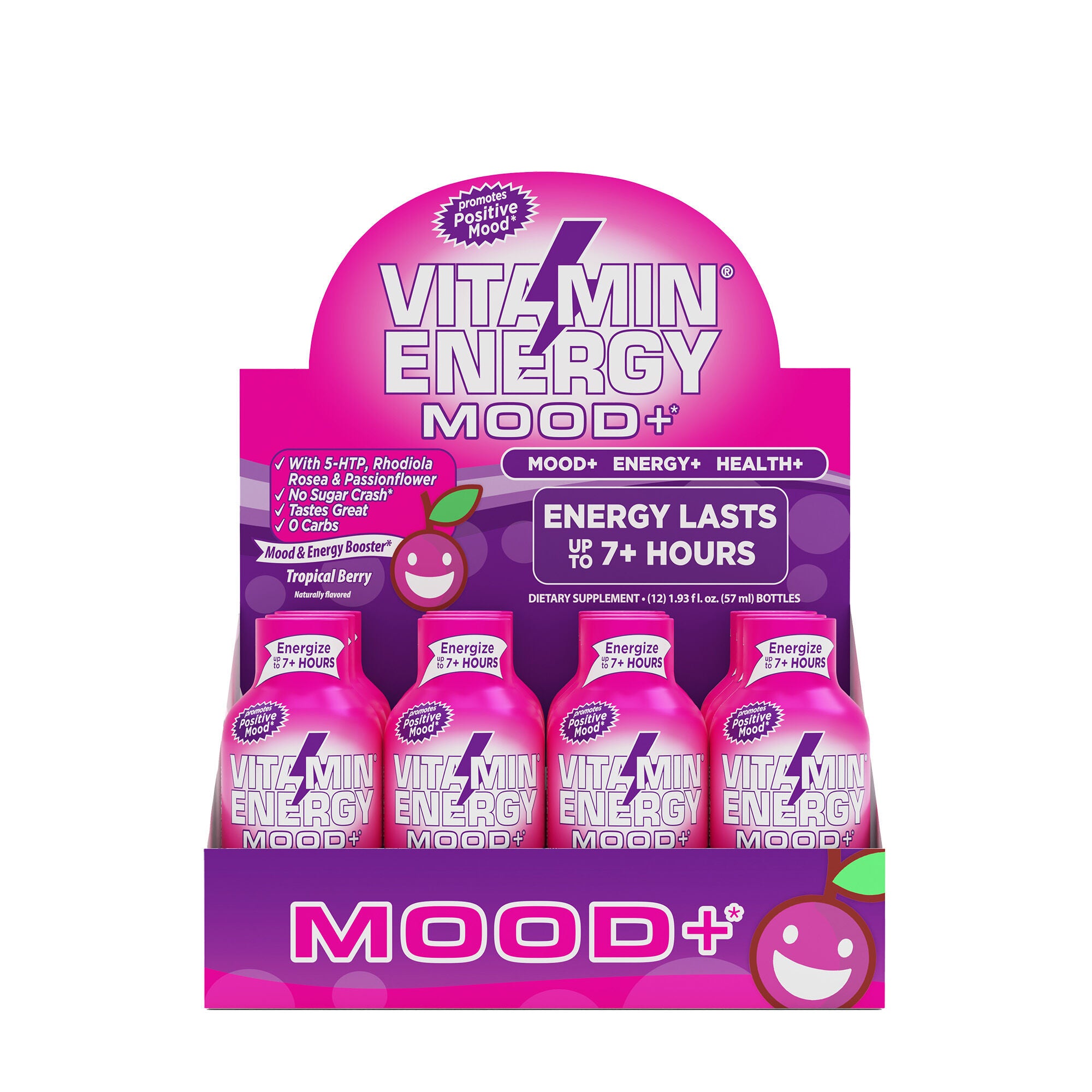 Mood+* - Tropical Berry - 1.93 oz. (12 Bottles)