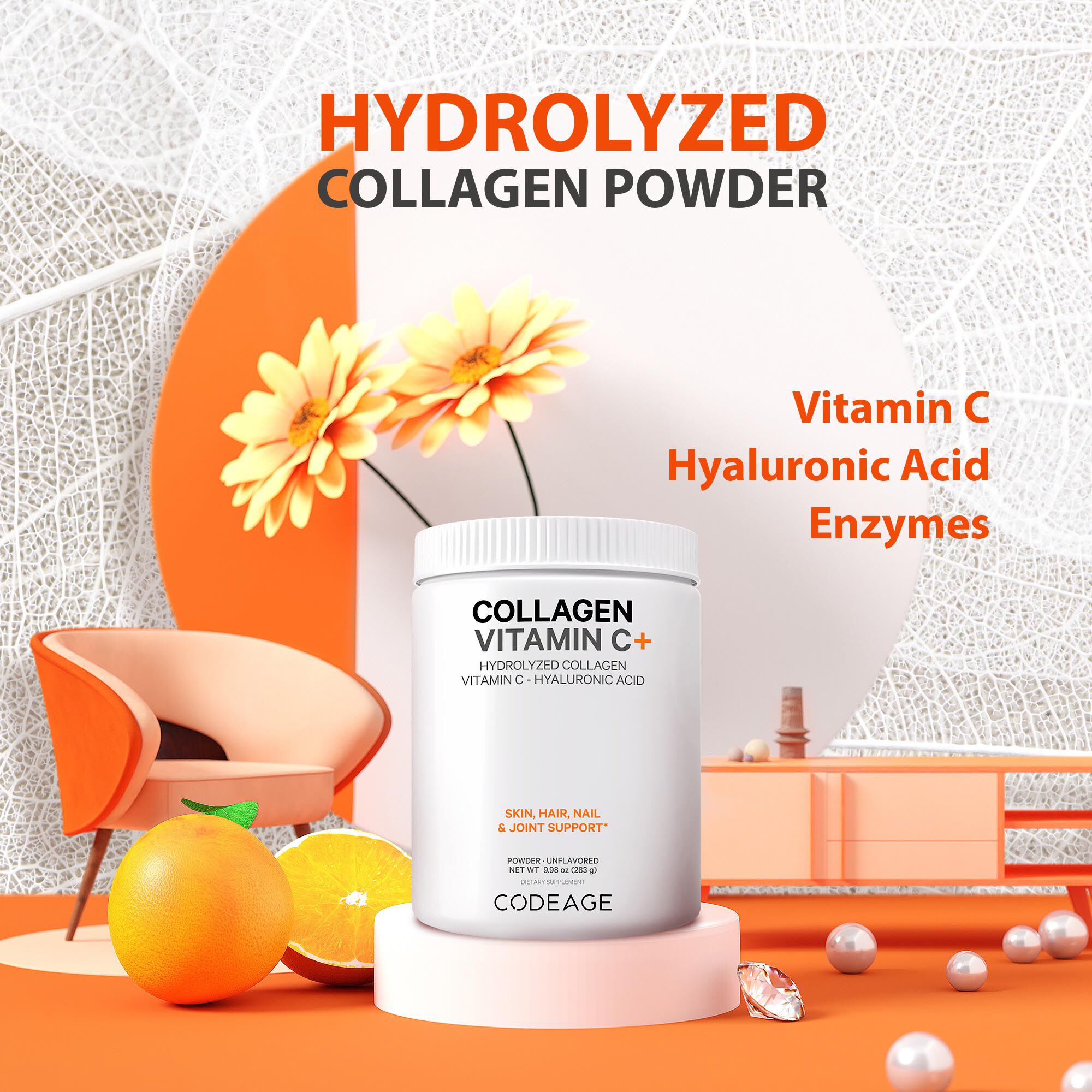 Codeage Hydroplyzed Collagen + Peptides | GNC
