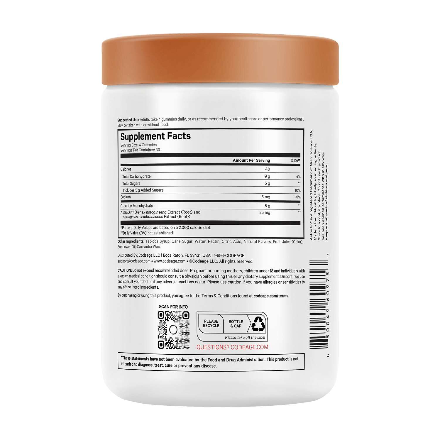 Creatine Gummies 5g - Mixed Berry - 120 Gummies (30 Servings)