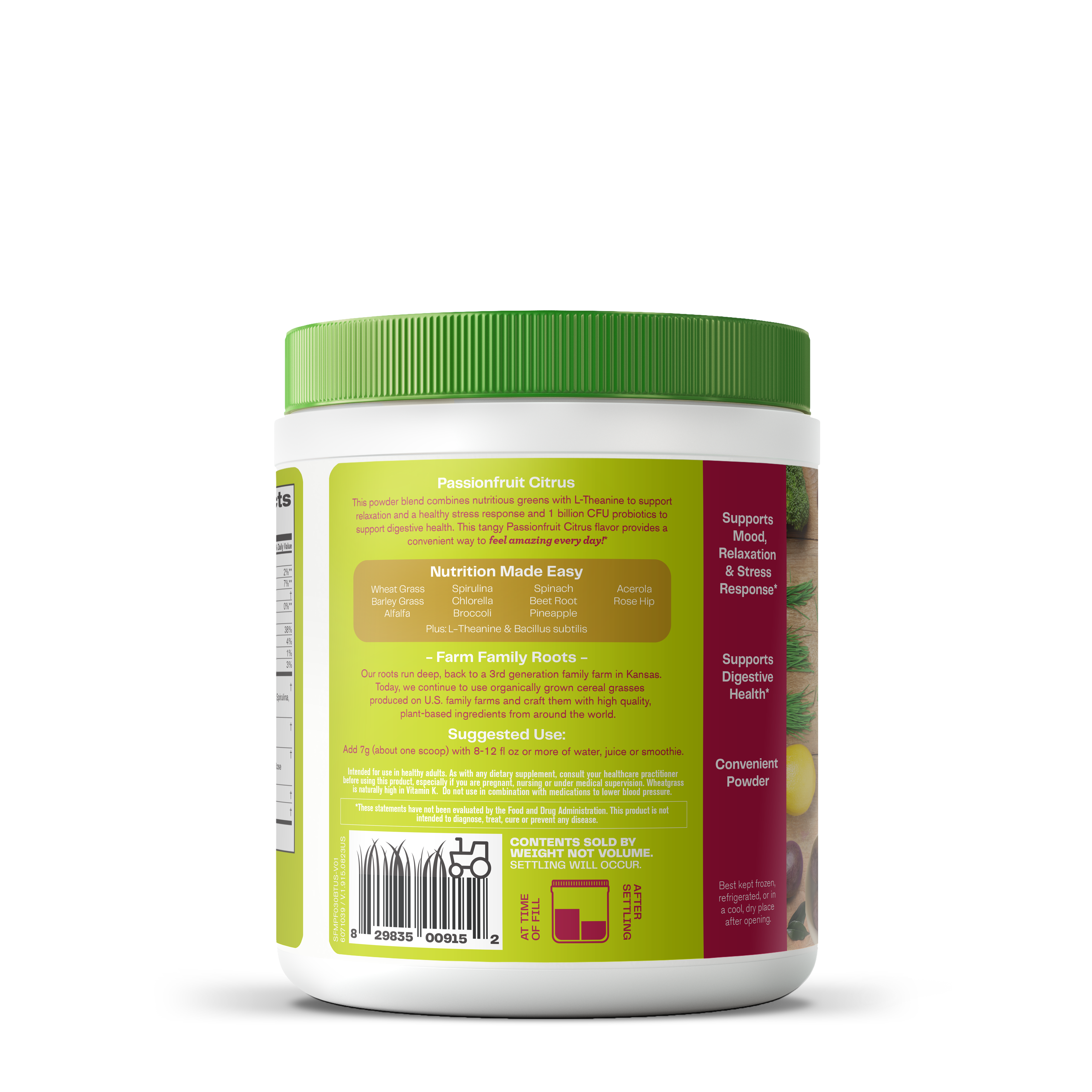 Greens Blend Mood - Passionfruit Citrus - 7.4 oz. (30 Servings)  | GNC