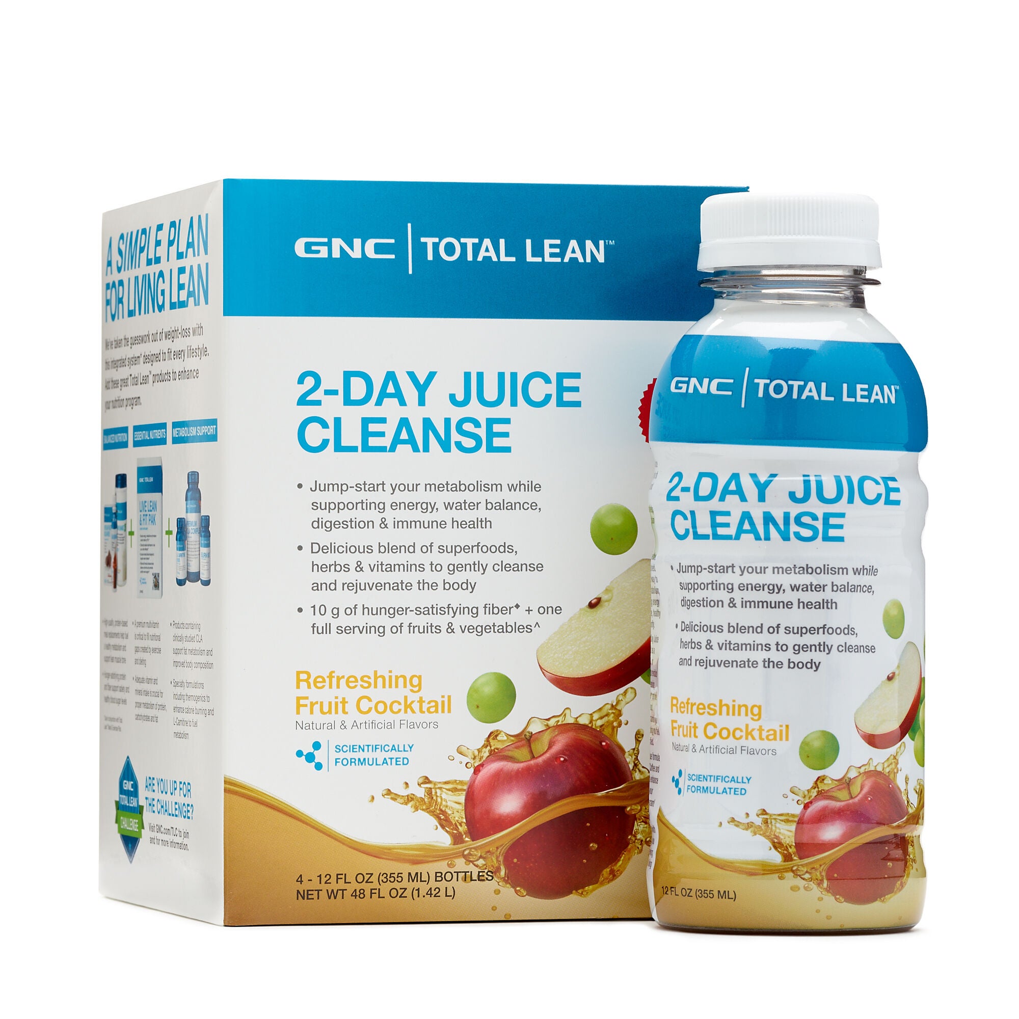 Gnc Total Lean 2 Day Juice Cleanse Refreshing Fruit Cocktail Gnc
