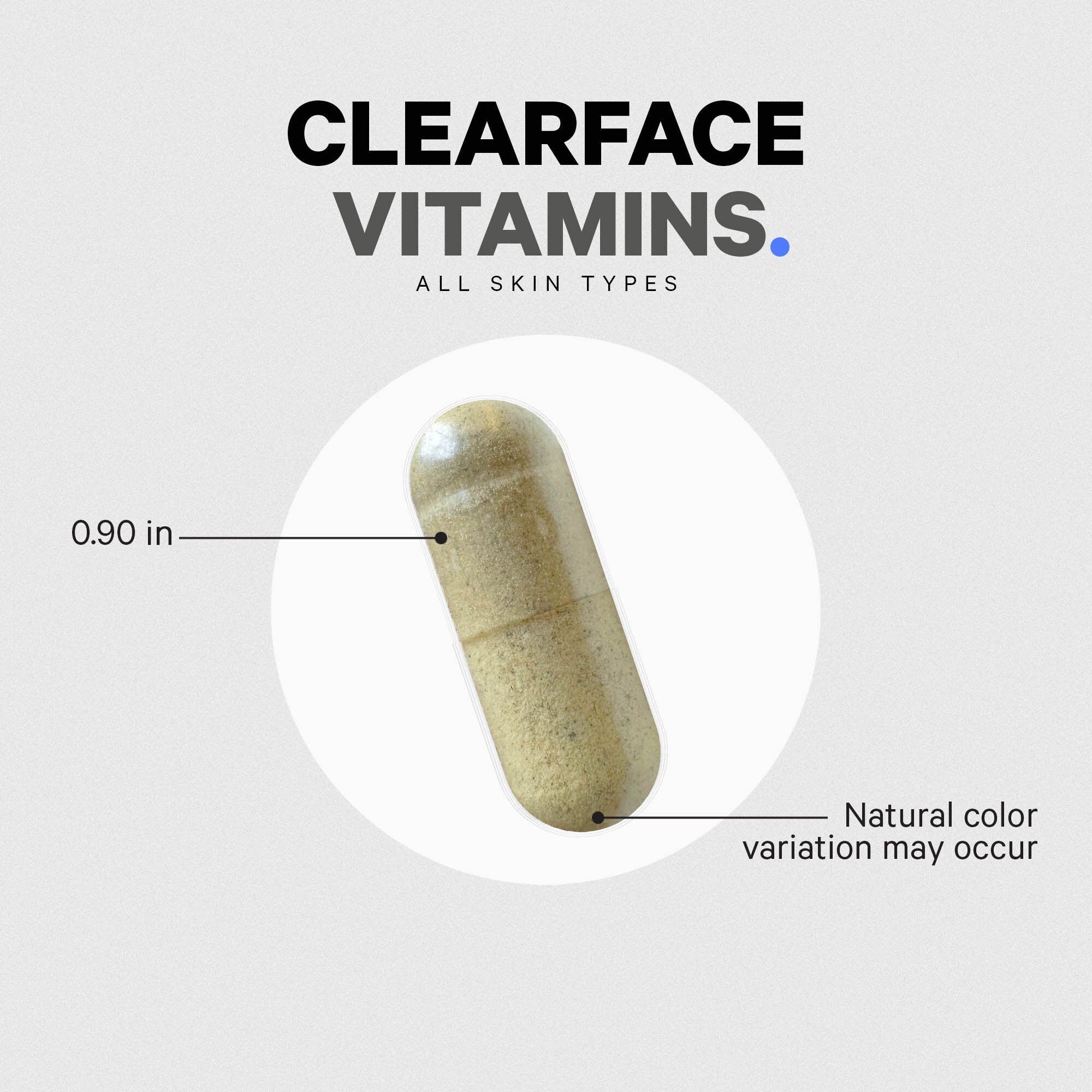 Clearface Vitamin - Daily Multivitamin - Minerals - Herbs - 90 Capsules (30 Servings)