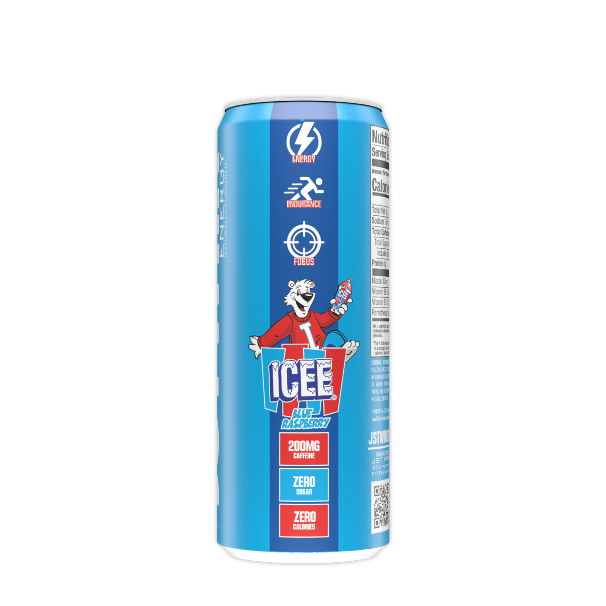 Jst Wrk - Energy Drink - ICEE Blue Raspberry - 12 fl oz (12 Jst Wrk - Energy Drink - ICEE Blue Raspberry - 12 fl oz (12