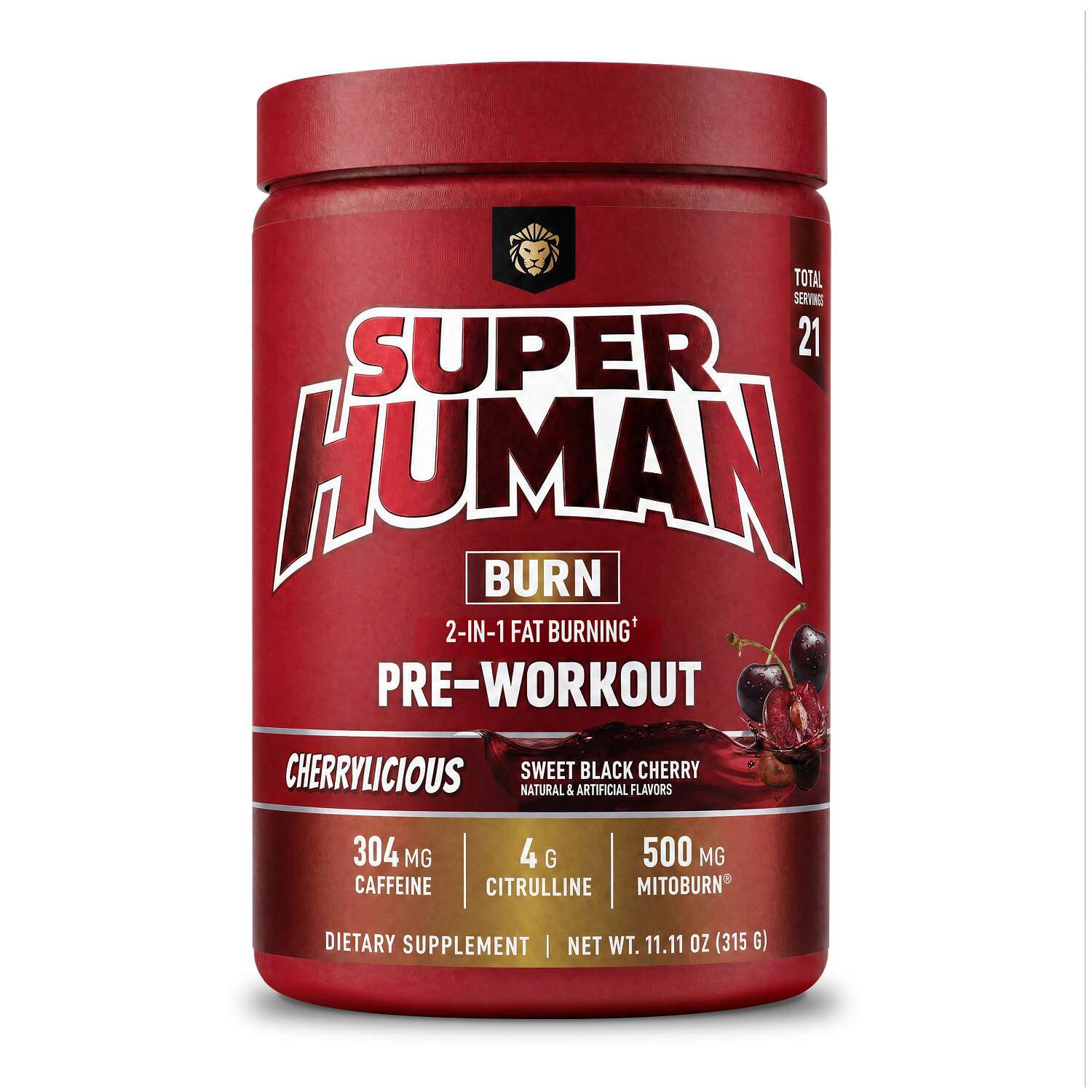 Superhuman Burn - Cherrylicious (21 Servings)