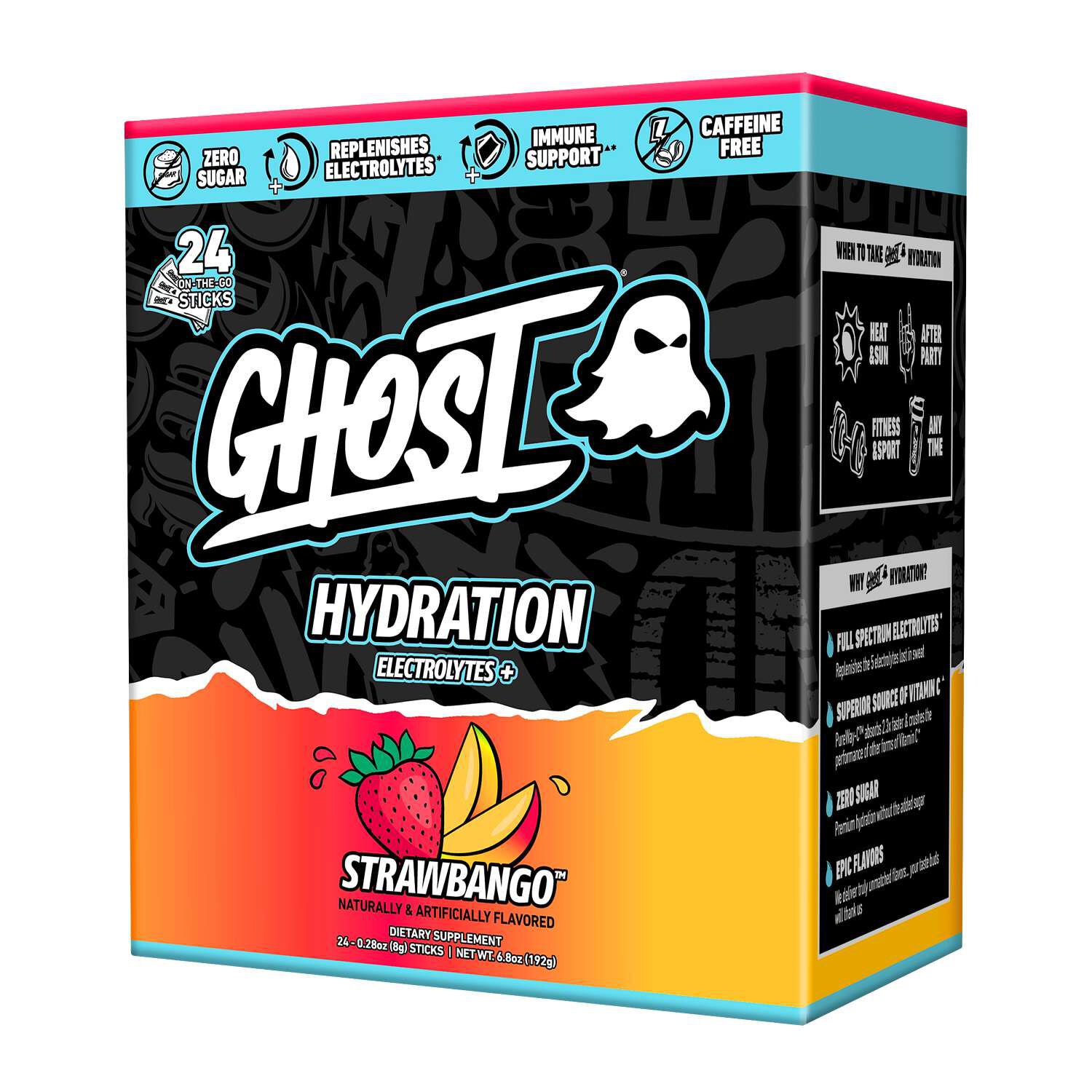 Hydration Sticks - Strawbango&trade; (24 Stick Packs)