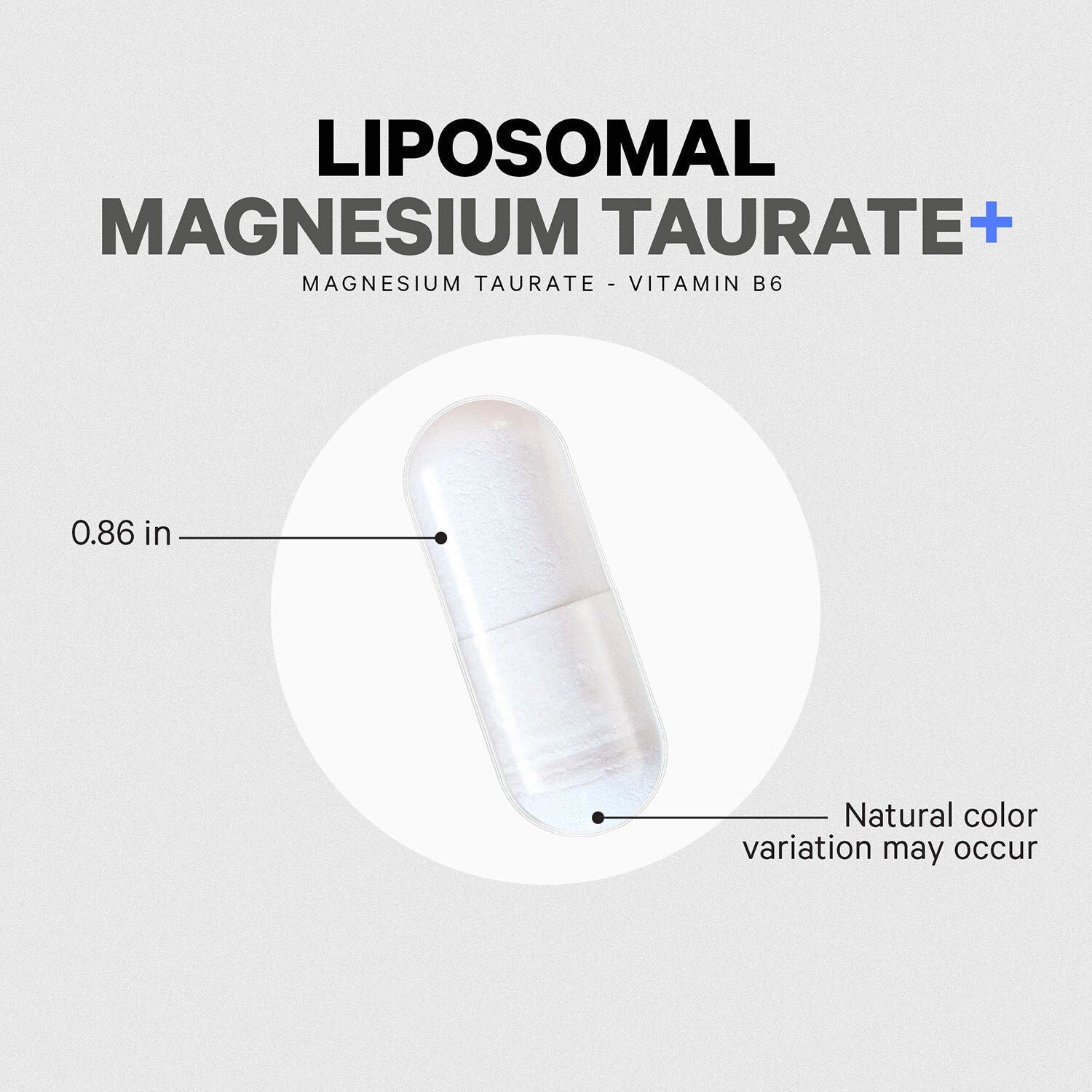 Liposomal Magnesium Taurate - 120 Vegetable Capsules (60 Servings)  | GNC