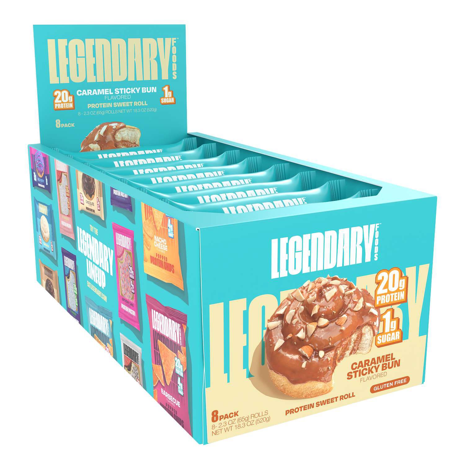 Protein Sweet Roll - Caramel Sticky Bun (8 Rolls) Caramel Sticky Bun | GNC