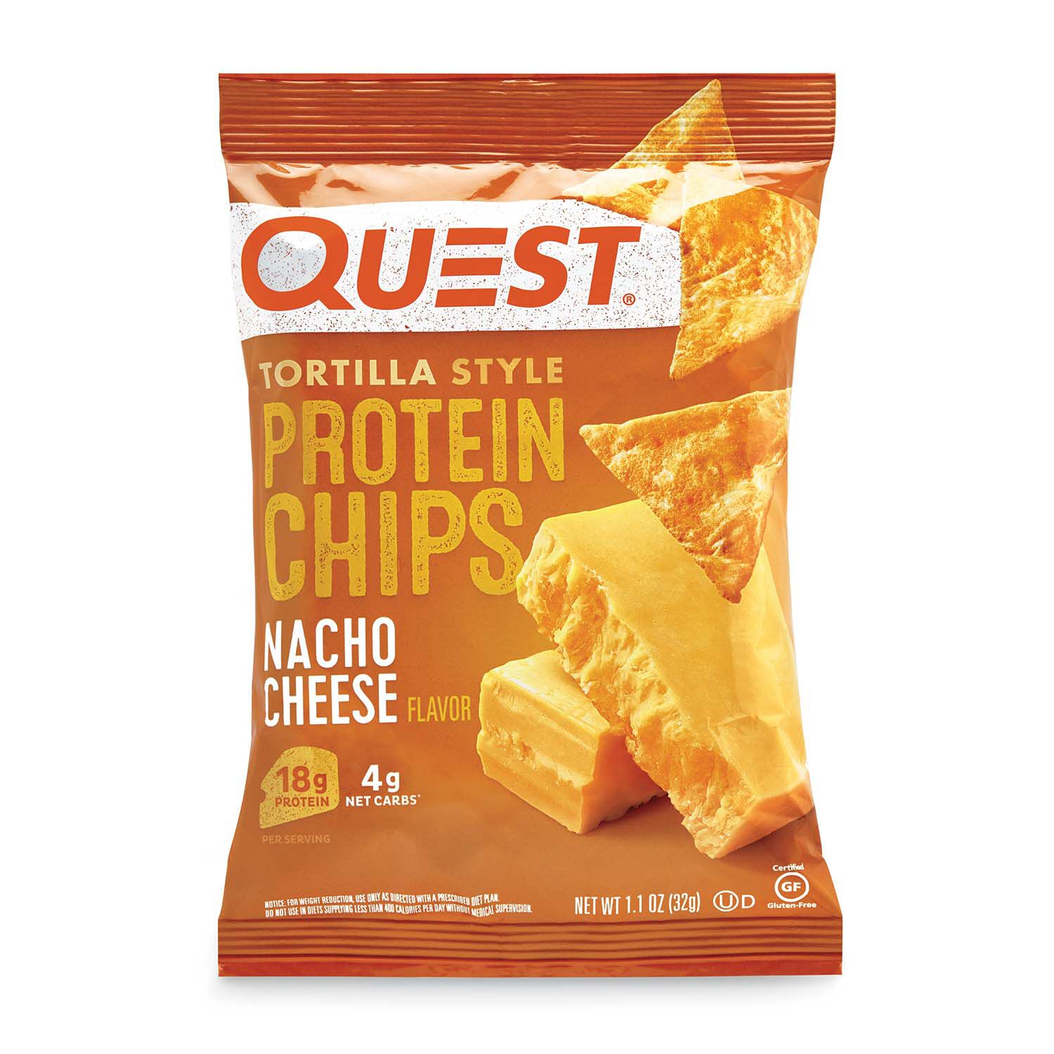 Quest® Tortilla Style Protein Chips - Nacho Cheese | GNC