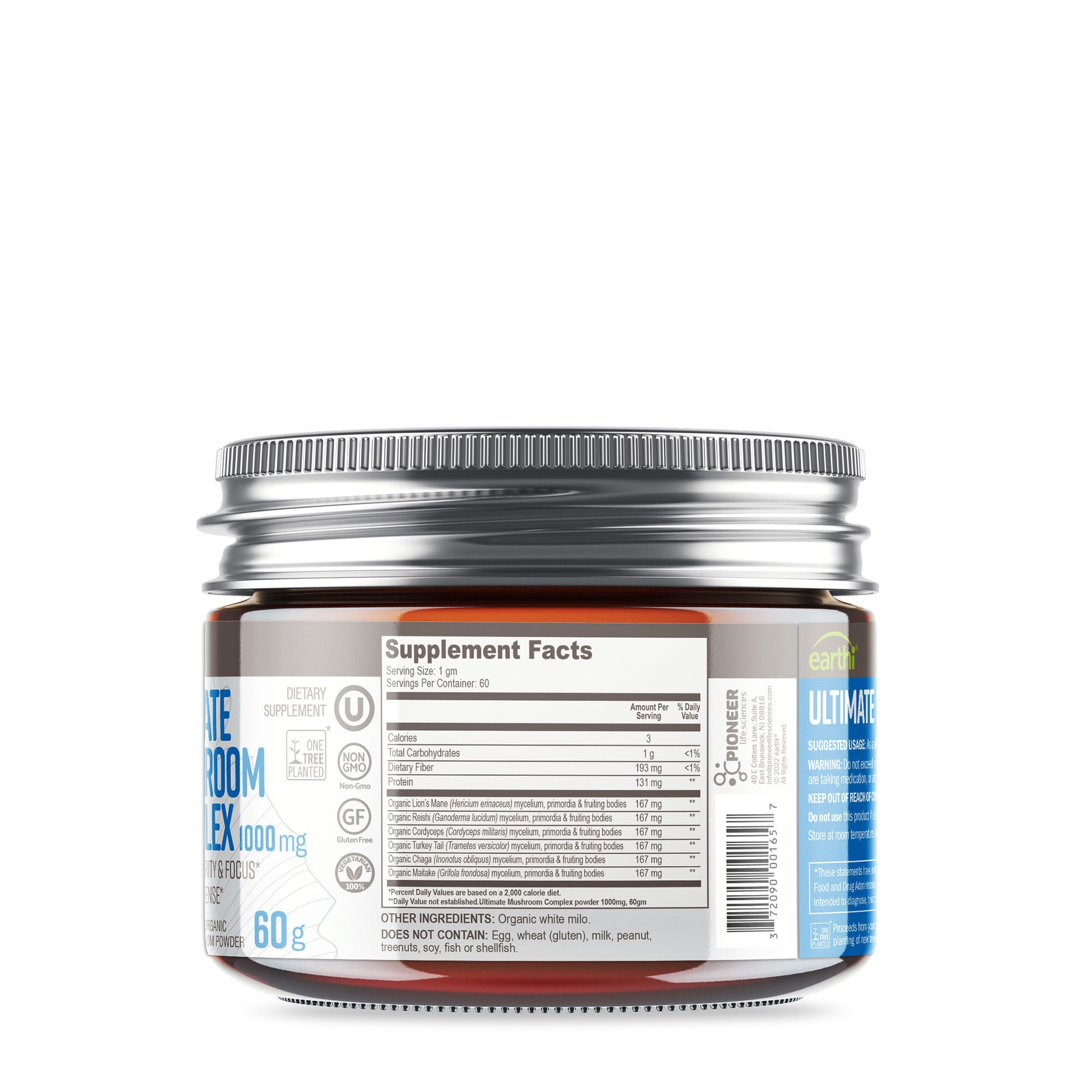 Ultimate Mushroom Complex 1000mg - 60g (60 Servings)  | GNC