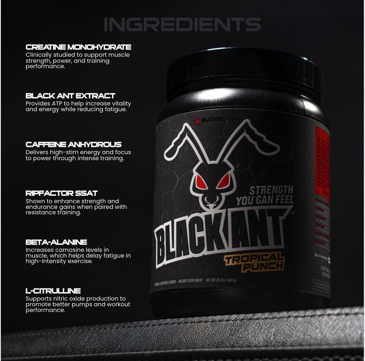 Black Ant Pre-Workout - Tropical Punch (20 Servings)  | GNC